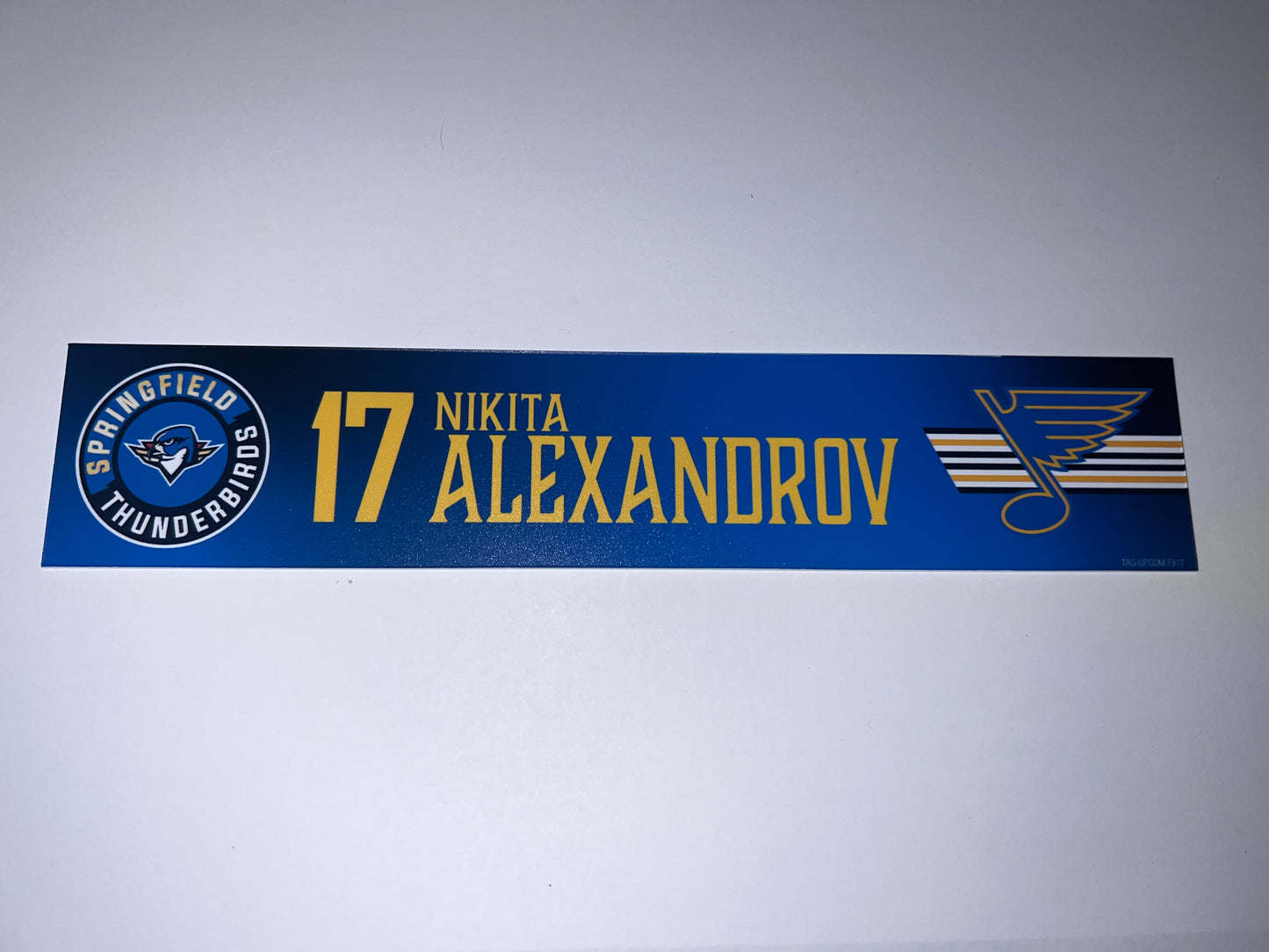 2025-26 T-Birds Regular Season Locker Nameplate - Blue