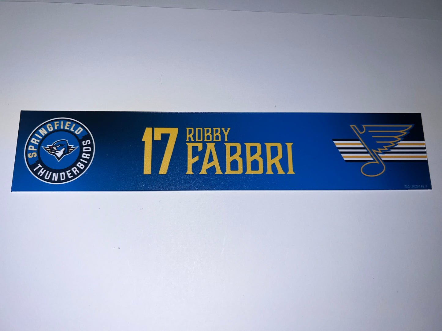 2025-26 T-Birds Regular Season Locker Nameplate - Blue