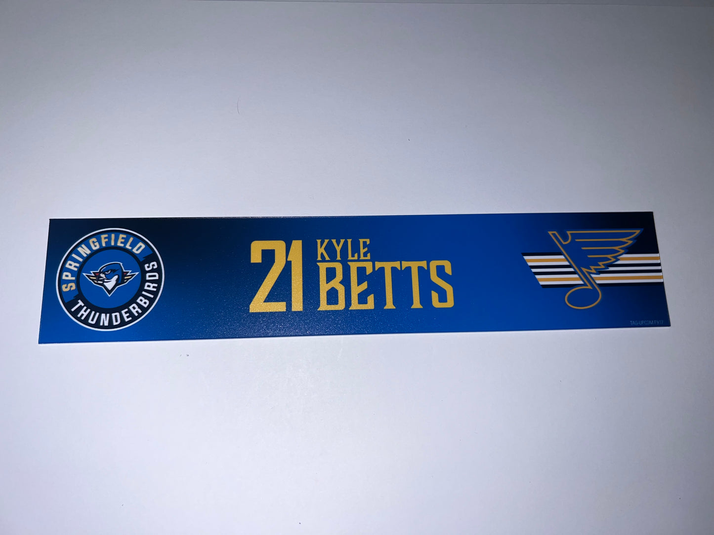 2025-26 T-Birds Regular Season Locker Nameplate - Blue