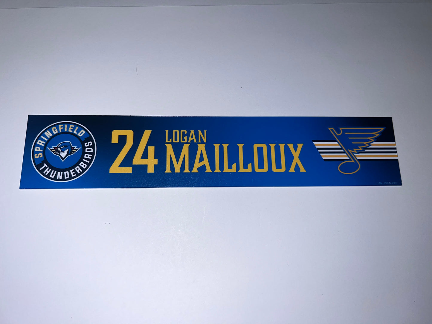 2025-26 T-Birds Regular Season Locker Nameplate - Blue