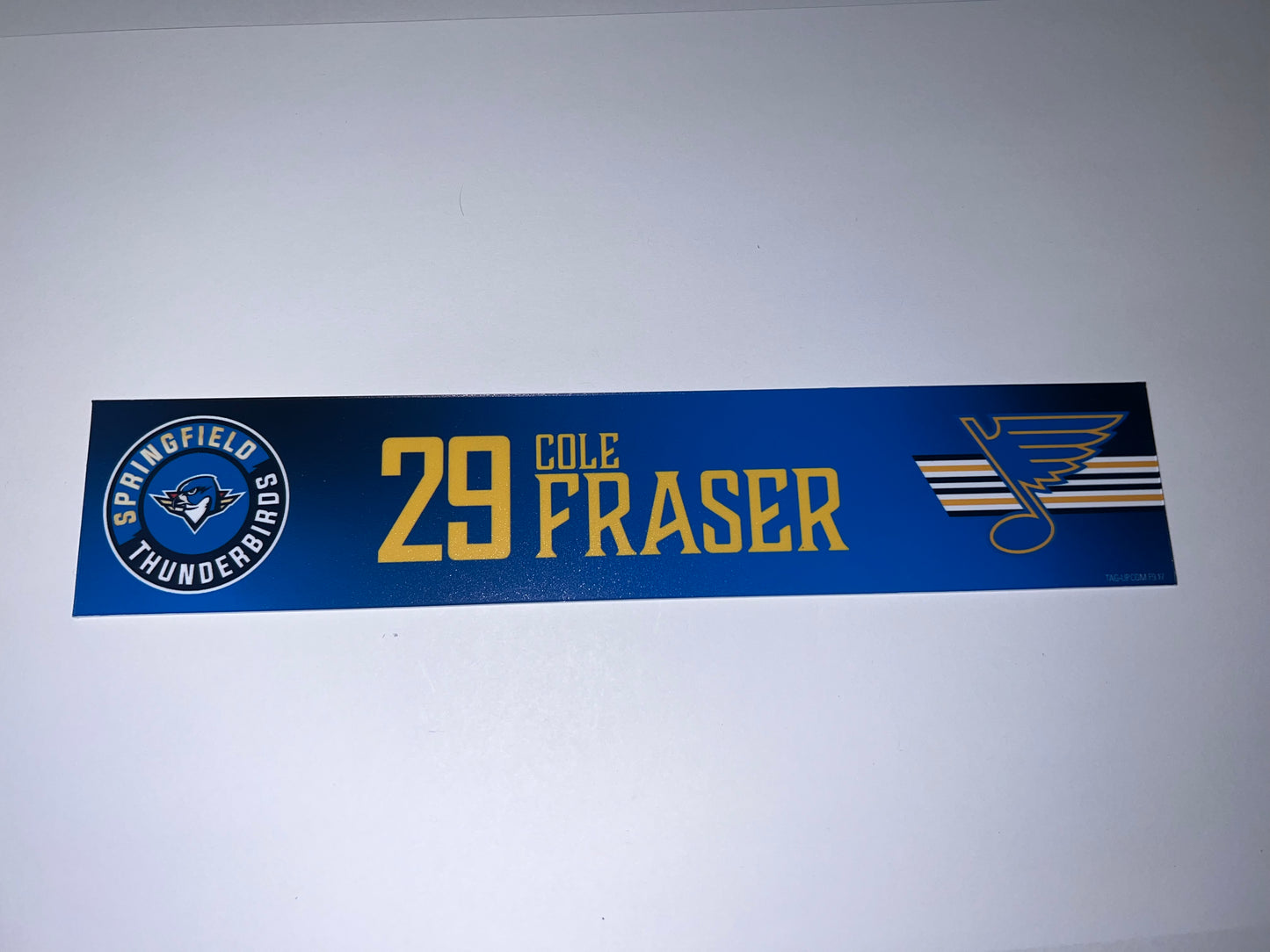 2025-26 T-Birds Regular Season Locker Nameplate - Blue