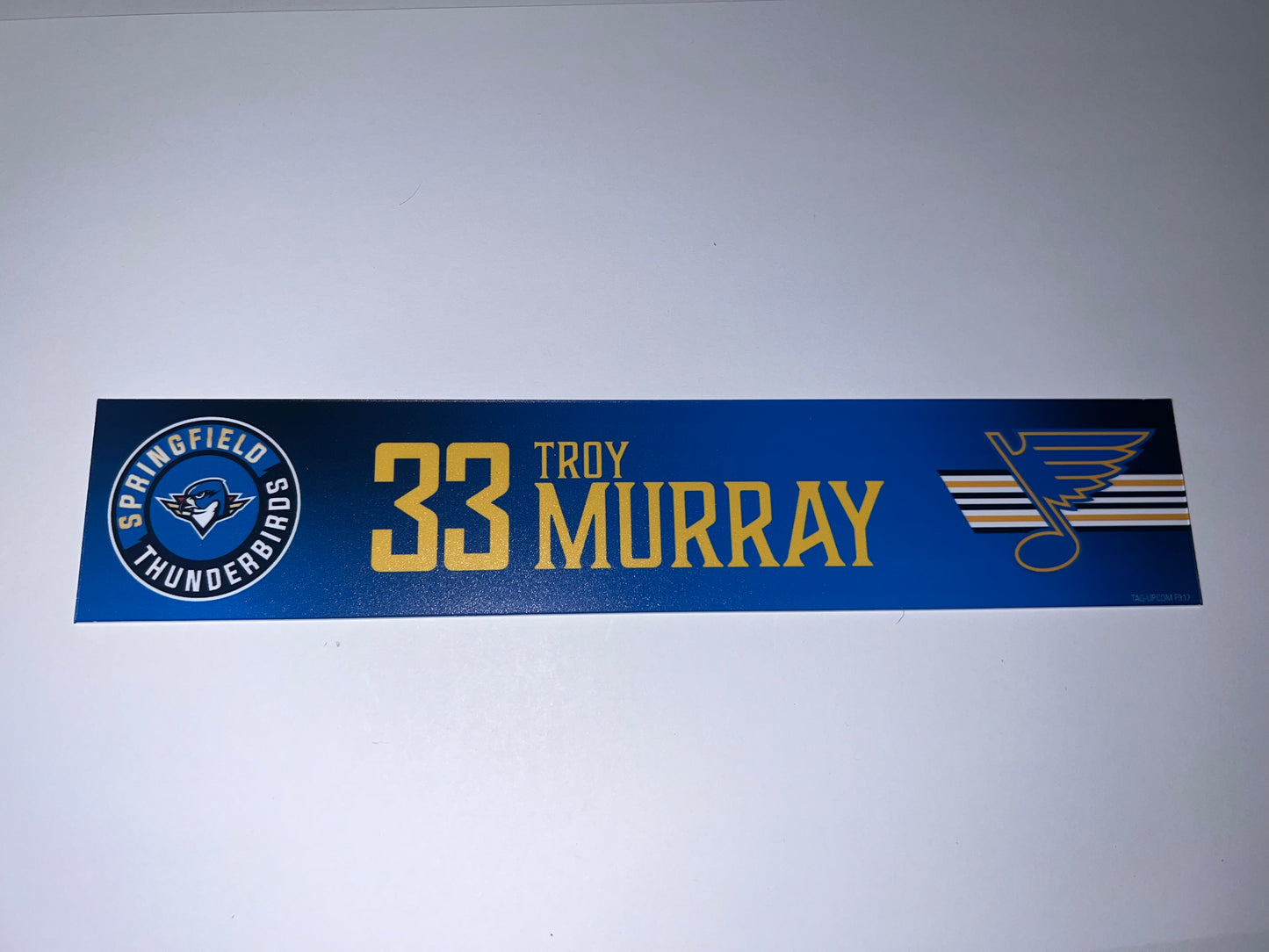 2025-26 T-Birds Regular Season Locker Nameplate - Blue
