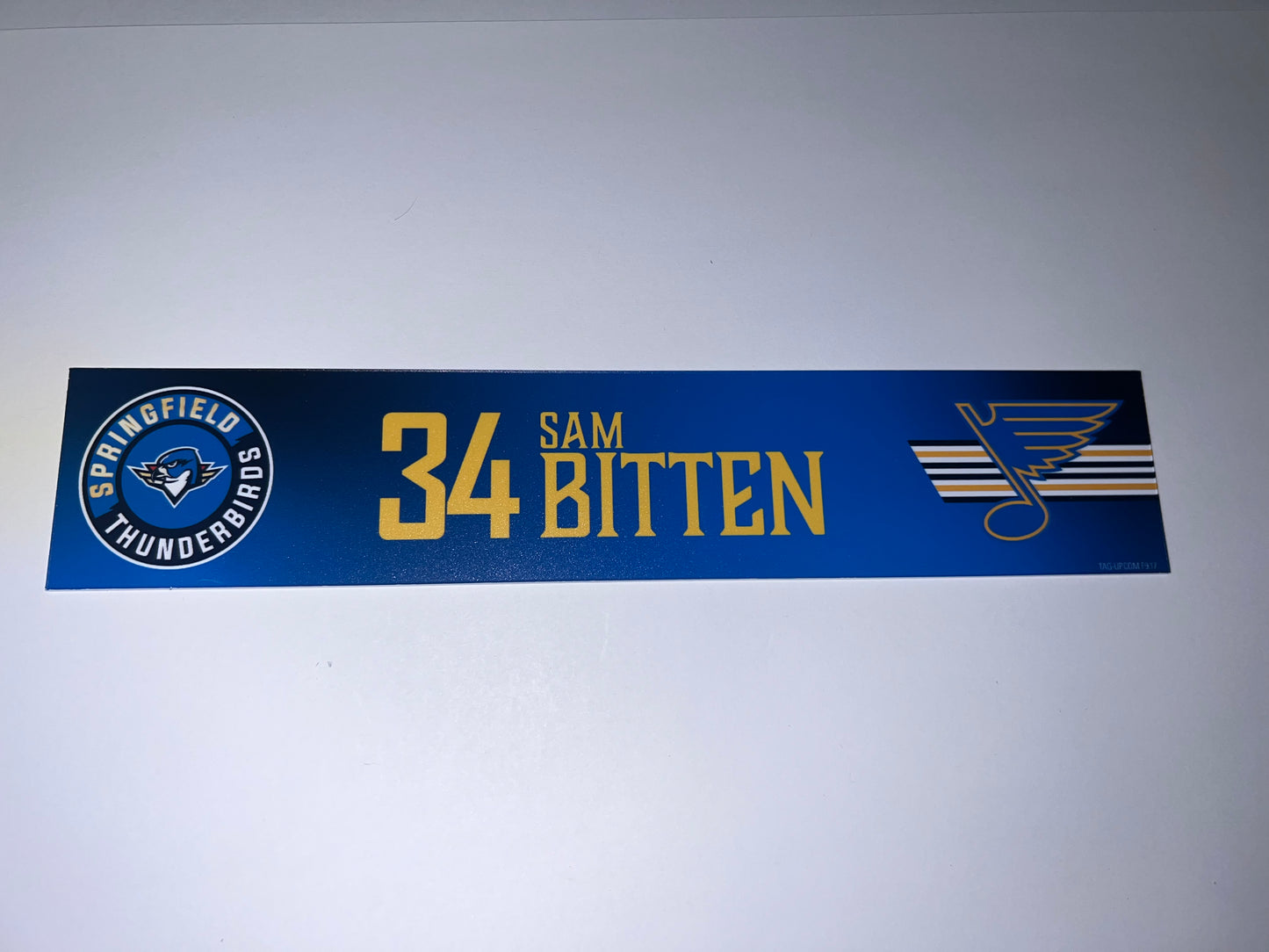 2025-26 T-Birds Regular Season Locker Nameplate - Blue