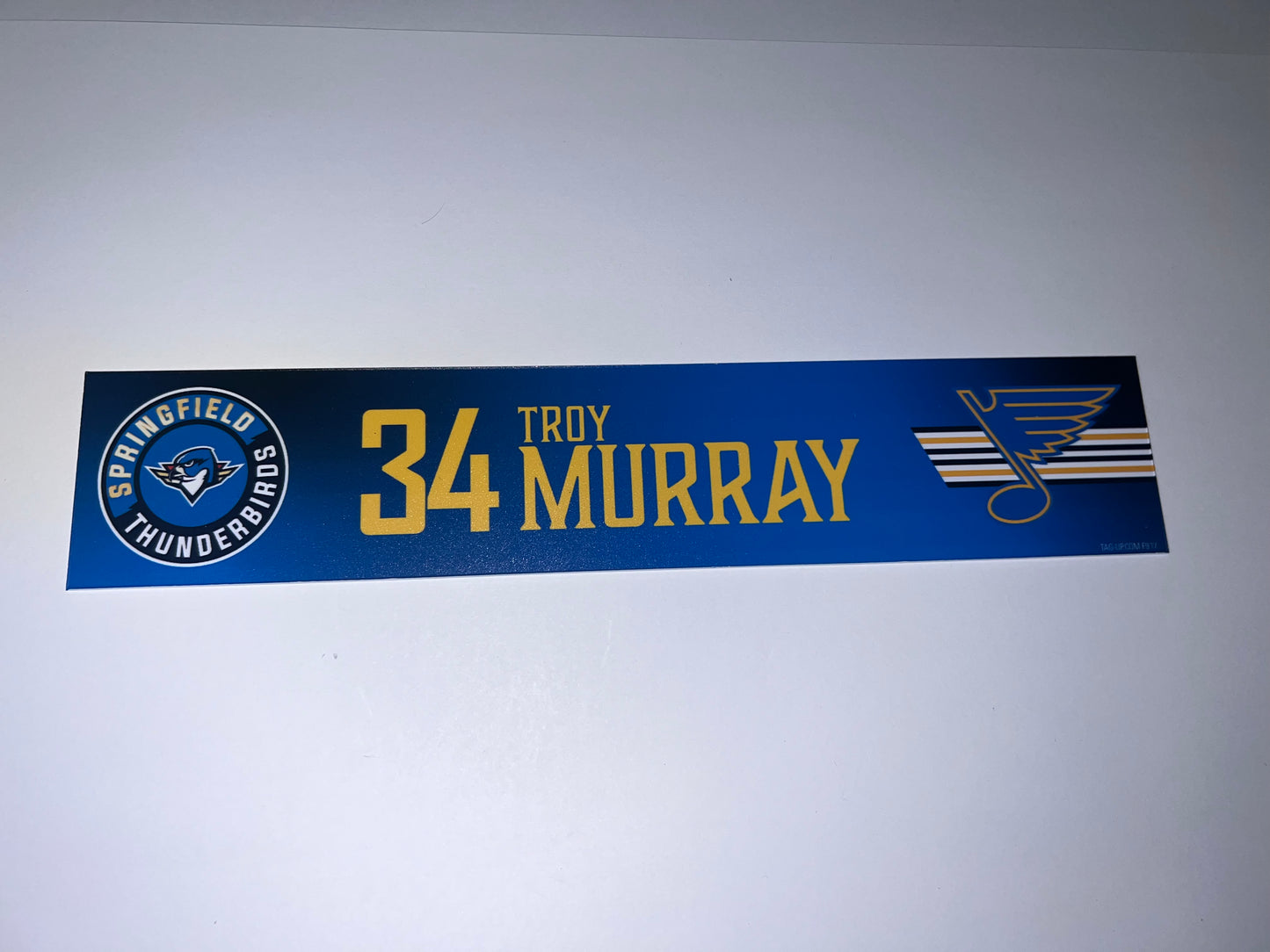 2025-26 T-Birds Regular Season Locker Nameplate - Blue