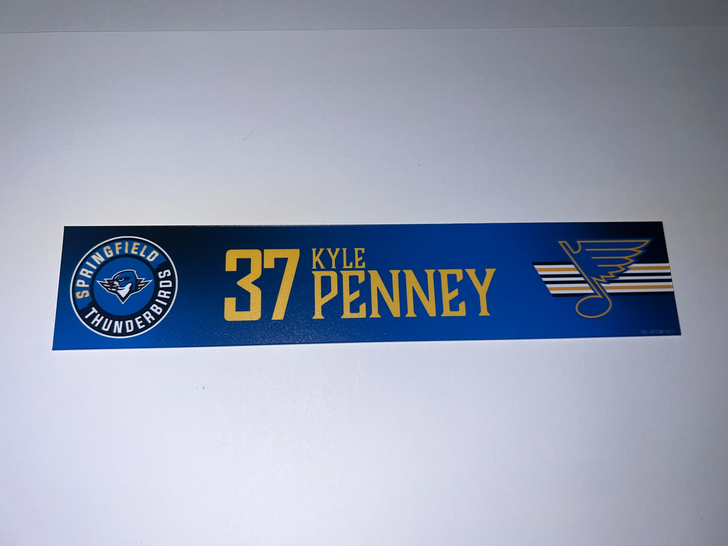 2025-26 T-Birds Regular Season Locker Nameplate - Blue