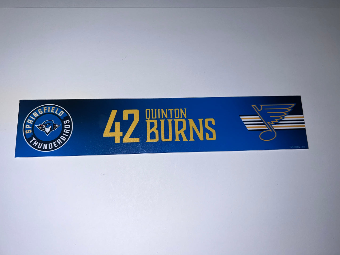 2025-26 T-Birds Regular Season Locker Nameplate - Blue