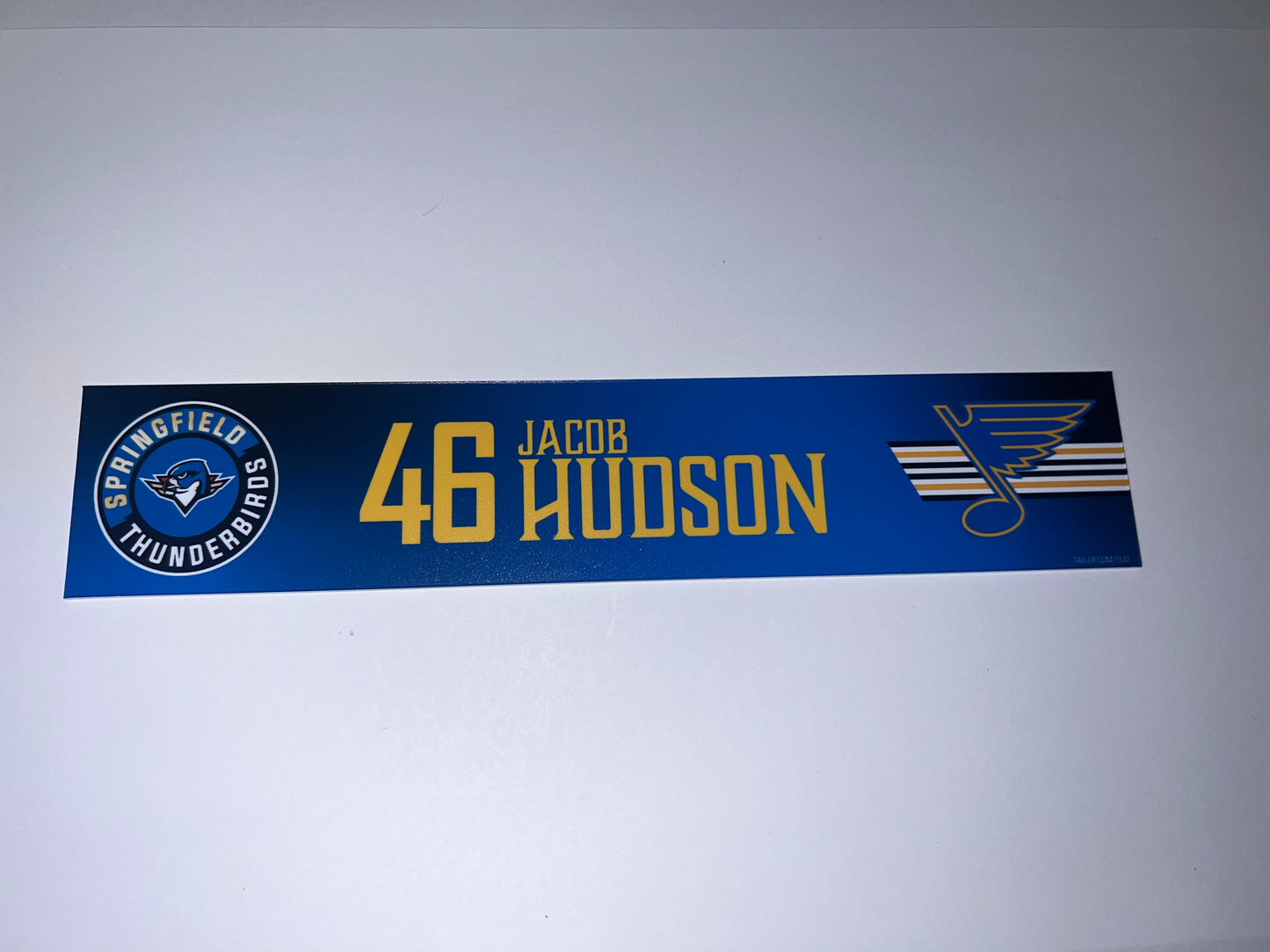 2025-26 T-Birds Regular Season Locker Nameplate - Blue