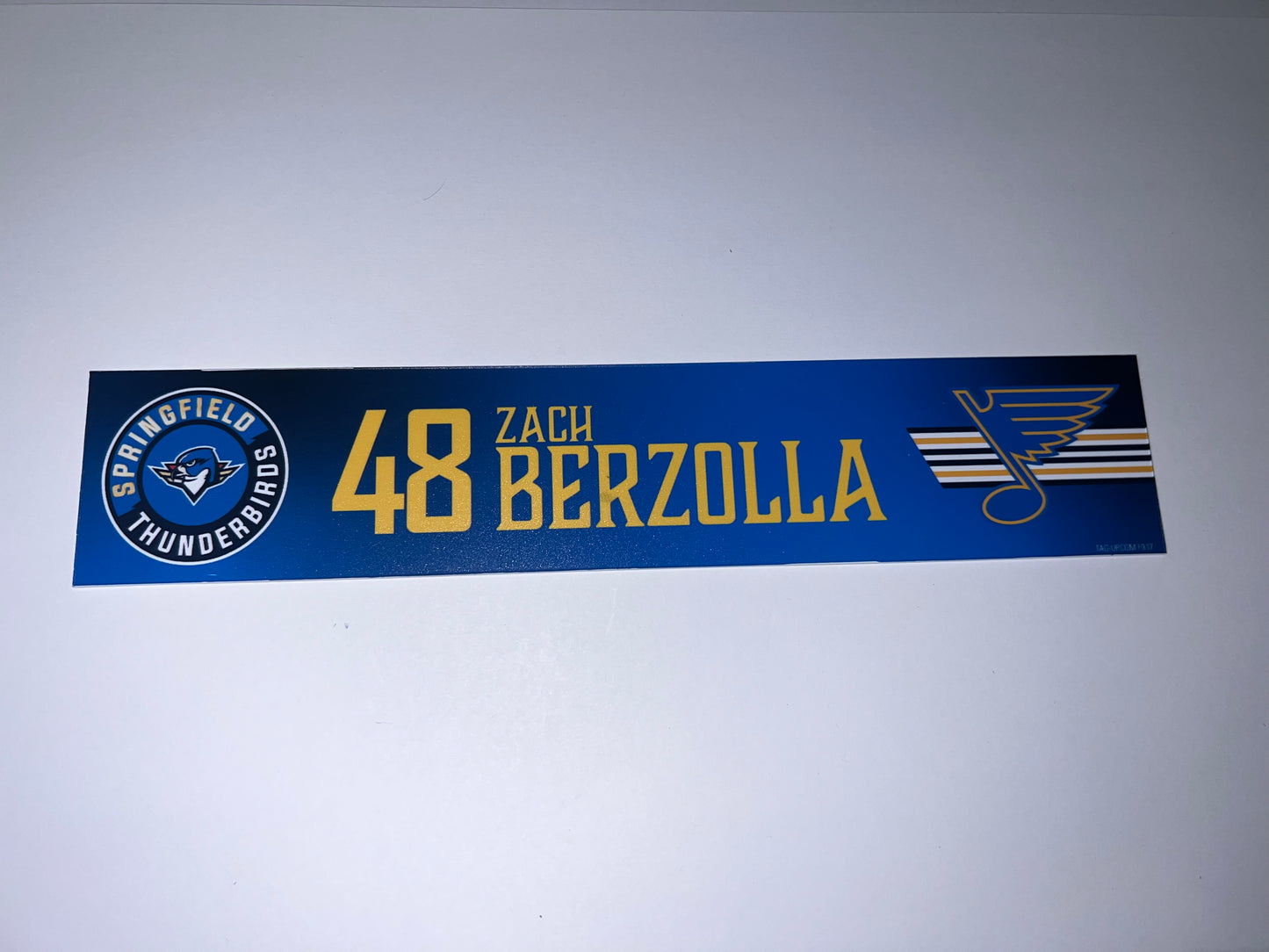 2025-26 T-Birds Regular Season Locker Nameplate - Blue