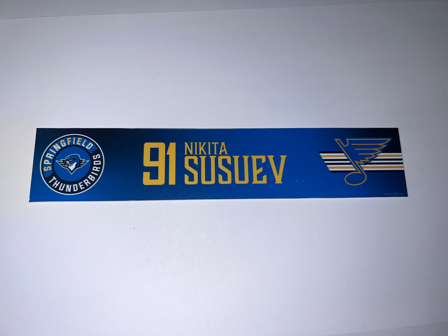 2025-26 T-Birds Regular Season Locker Nameplate - Blue