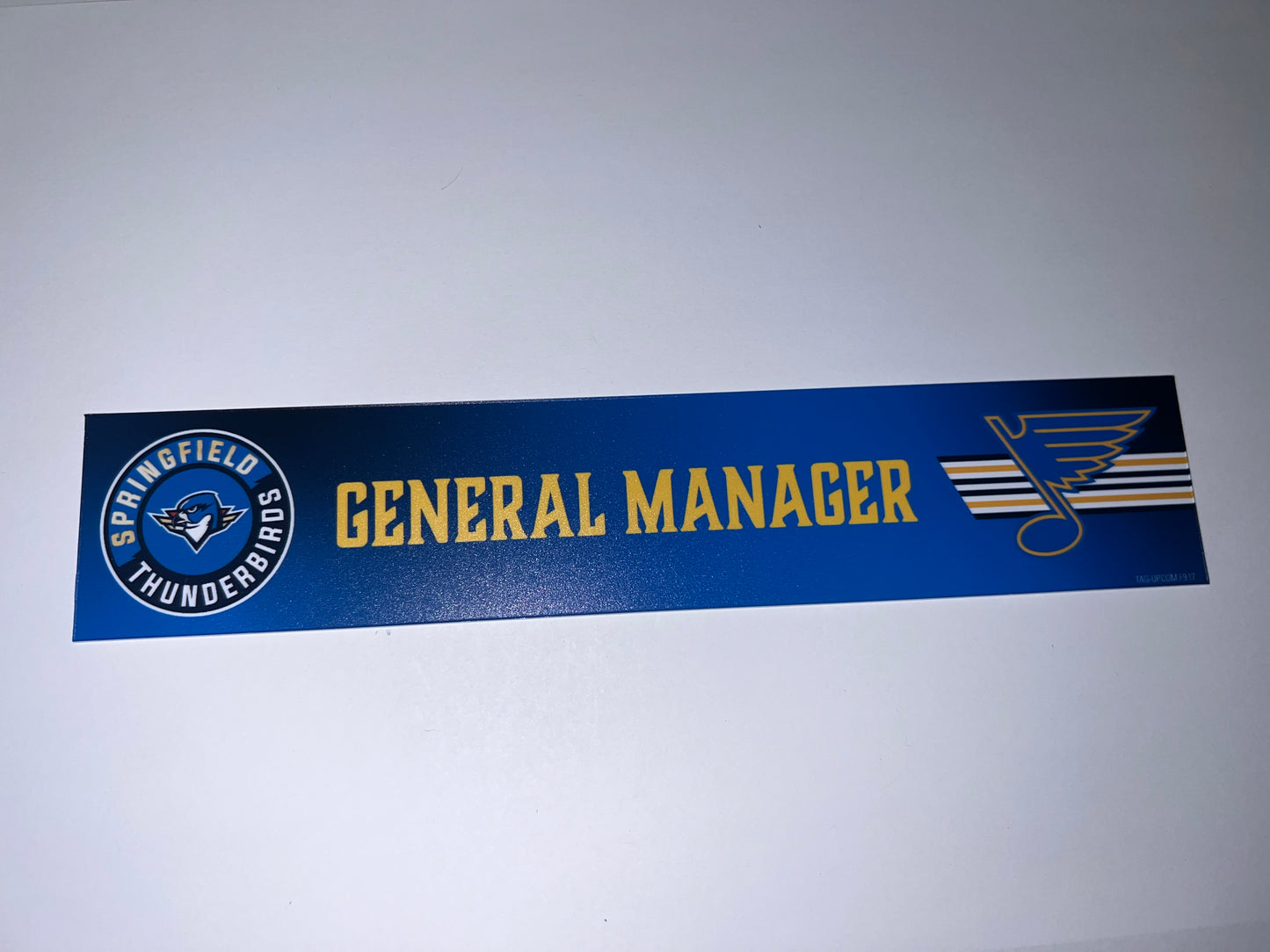 2025-26 T-Birds Regular Season Locker Nameplate - Blue