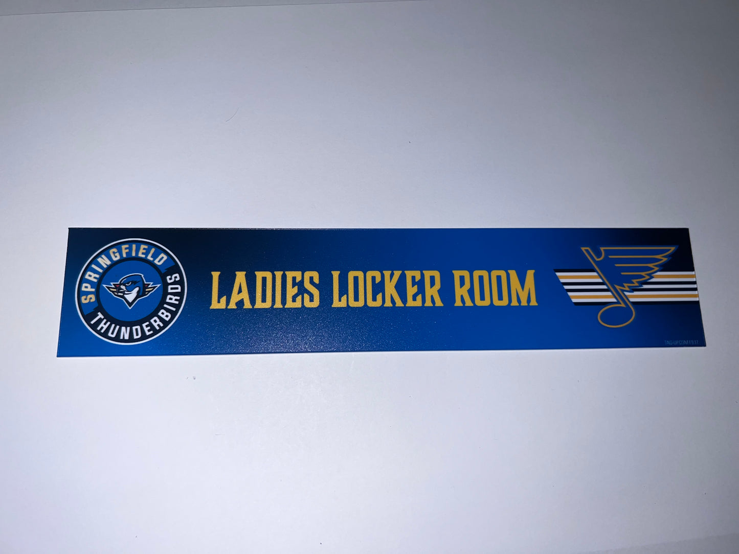 2025-26 T-Birds Regular Season Locker Nameplate - Blue