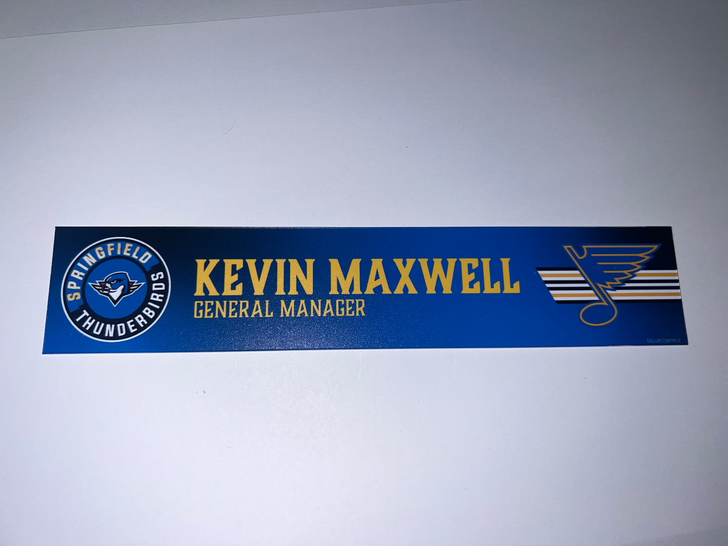 2025-26 T-Birds Regular Season Locker Nameplate - Blue