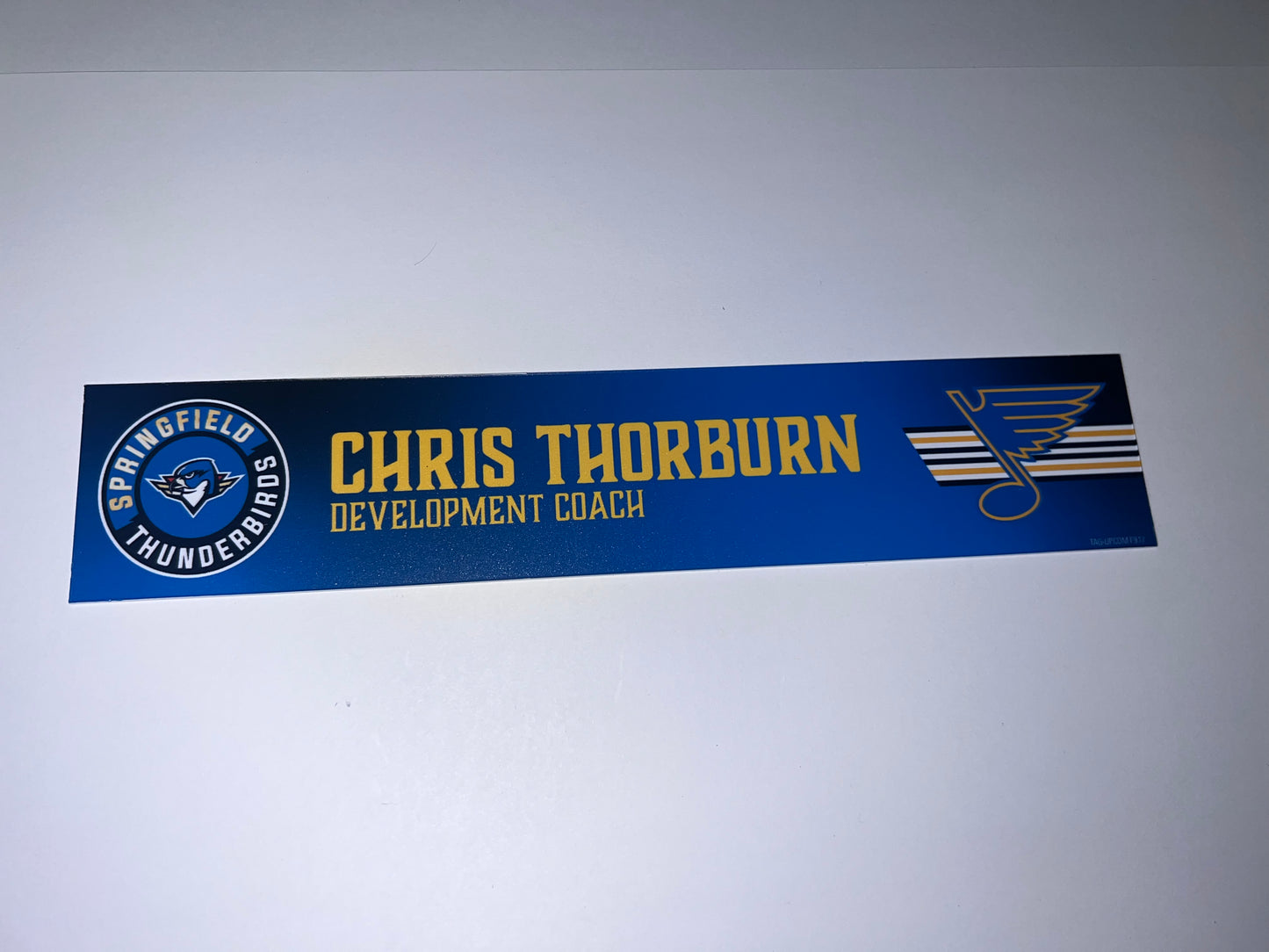 2025-26 T-Birds Regular Season Locker Nameplate - Blue