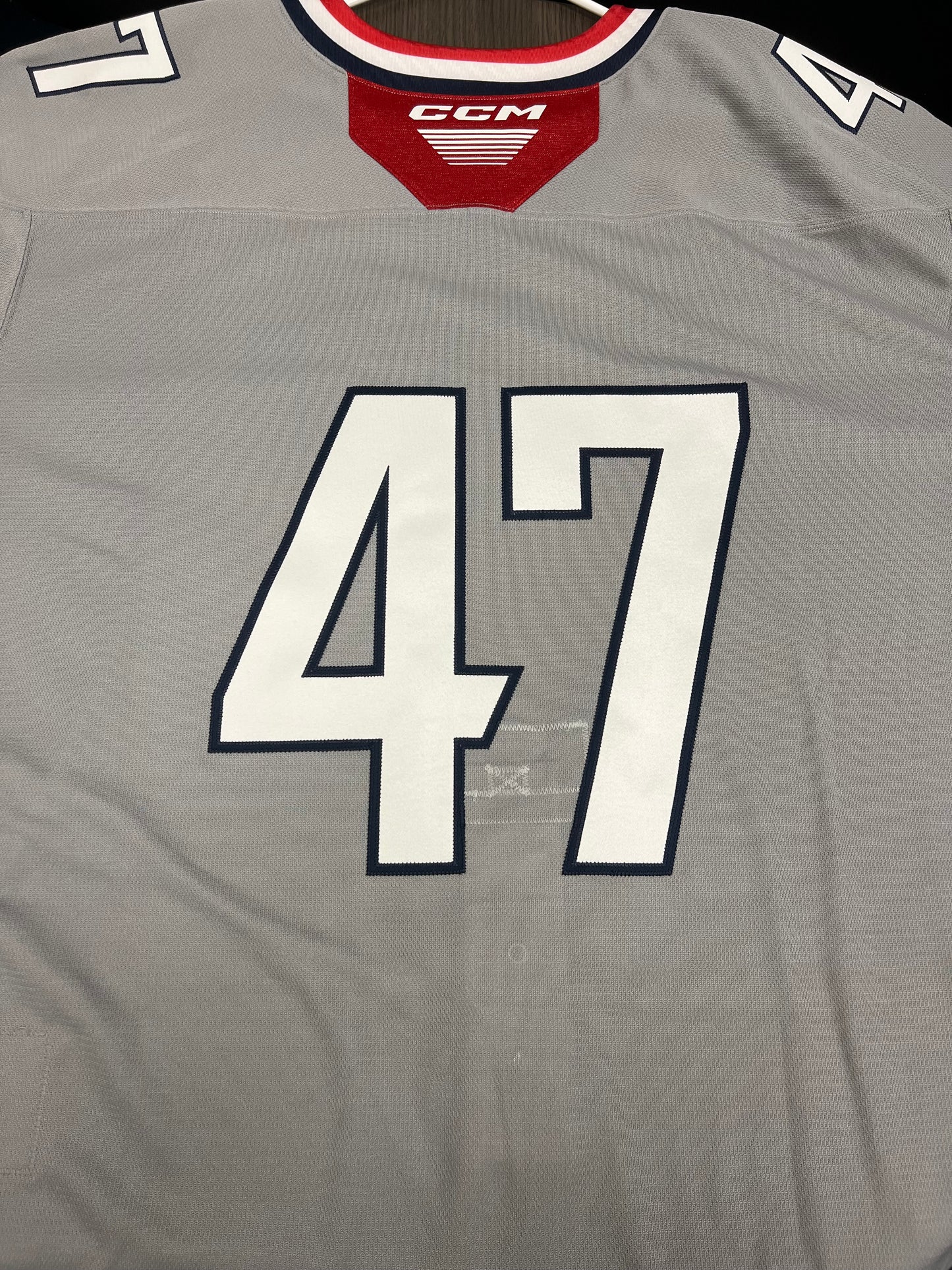 2025-26 Grey Authentic 3rd Jersey with #, No Name - Locker Room Issued
