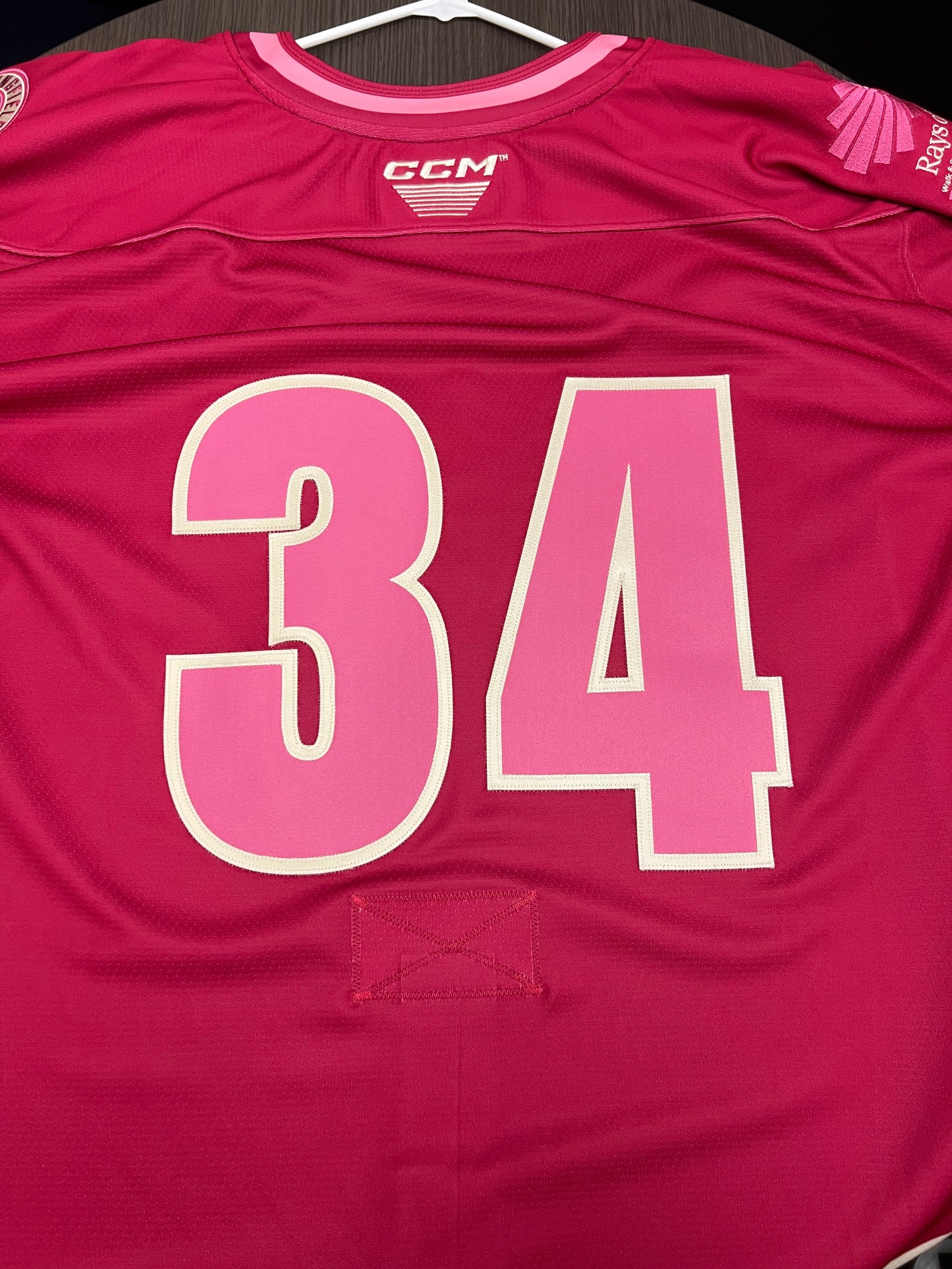 2025-26 Pink in the Rink Authentic Jersey with #, No Name - Locker Room Issued