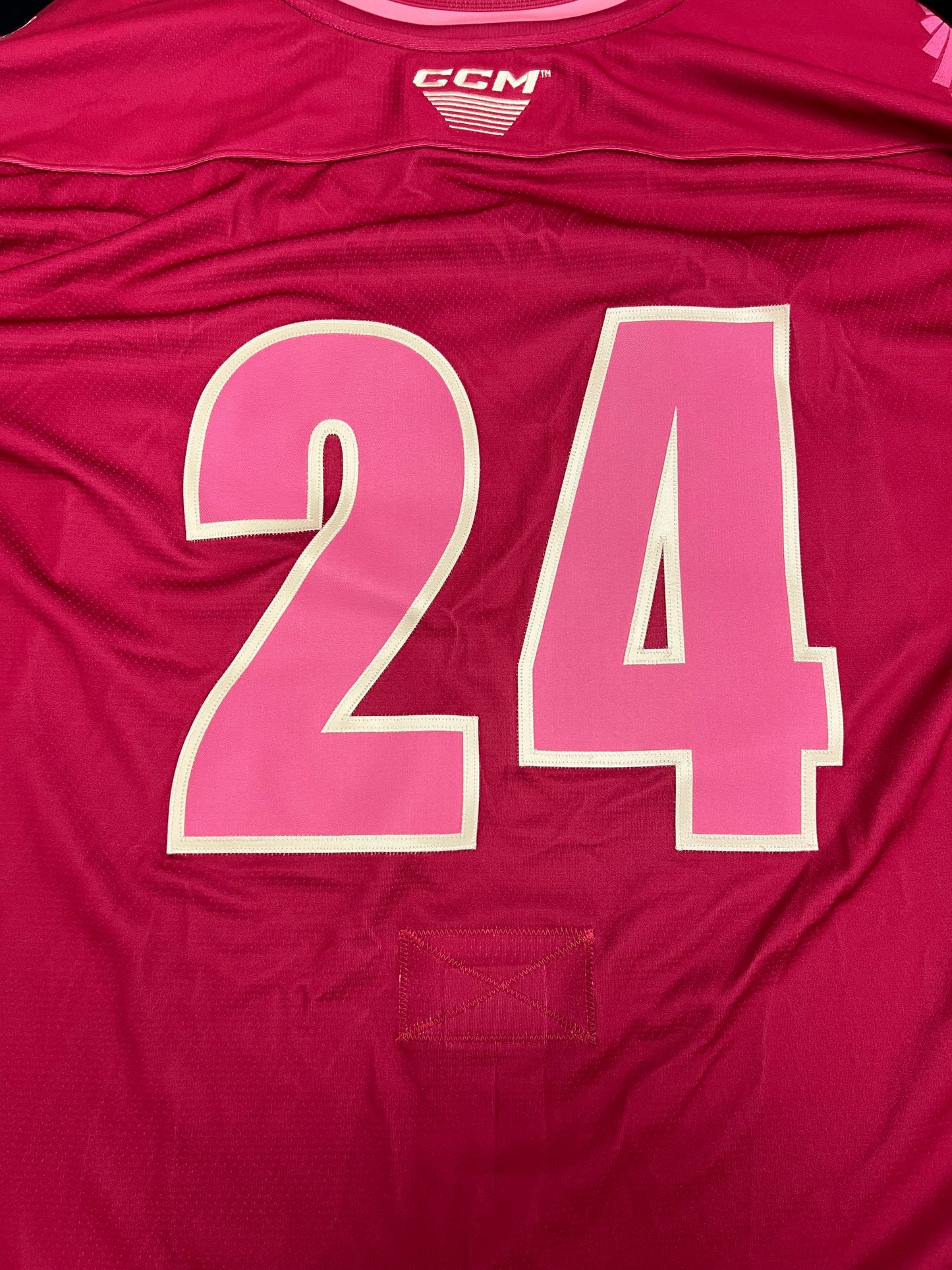 2025-26 Pink in the Rink Authentic Jersey with #, No Name - Locker Room Issued