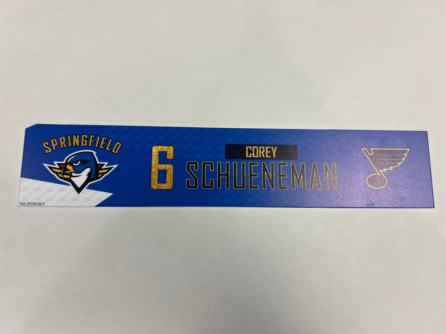 2024-25 T-Birds 3rd Jersey Locker Nameplates (UNSIGNED)