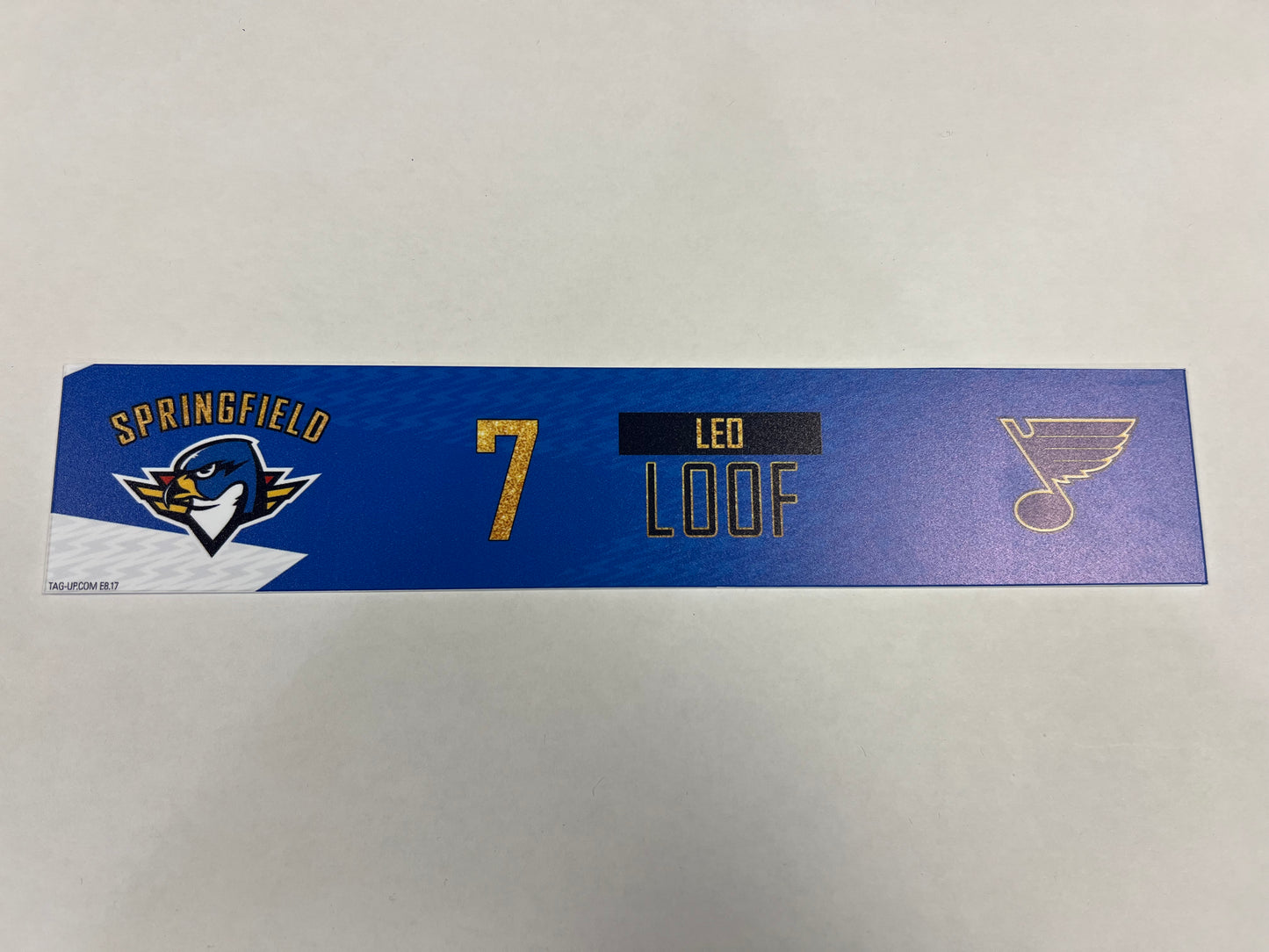 2024-25 T-Birds 3rd Jersey Locker Nameplates (UNSIGNED)