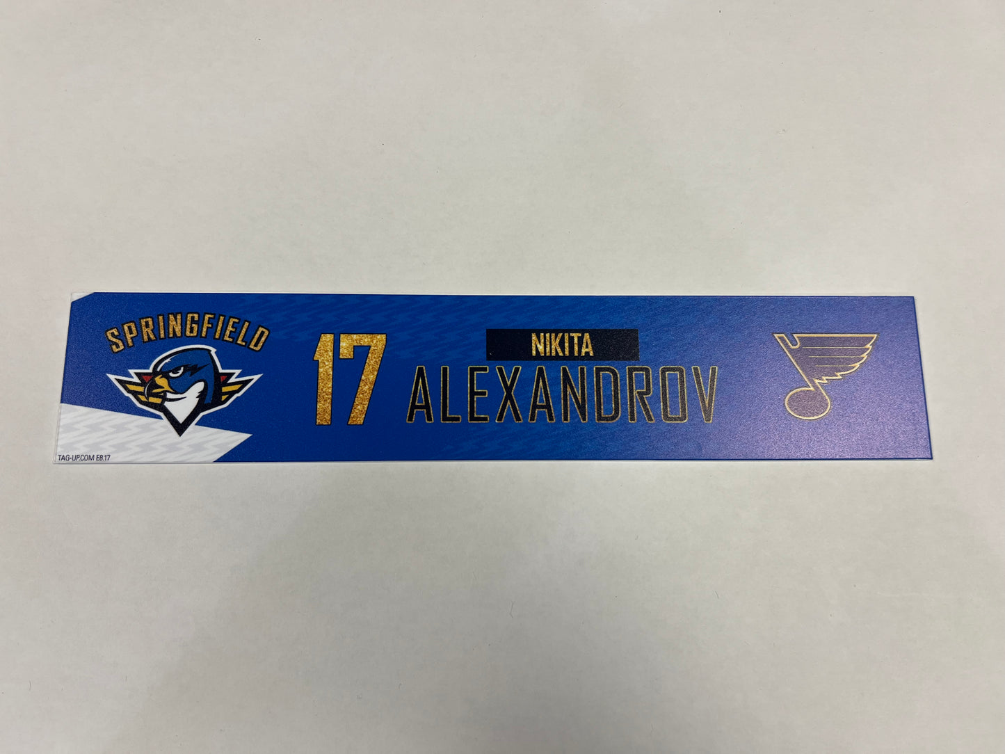 2024-25 T-Birds 3rd Jersey Locker Nameplates (UNSIGNED)