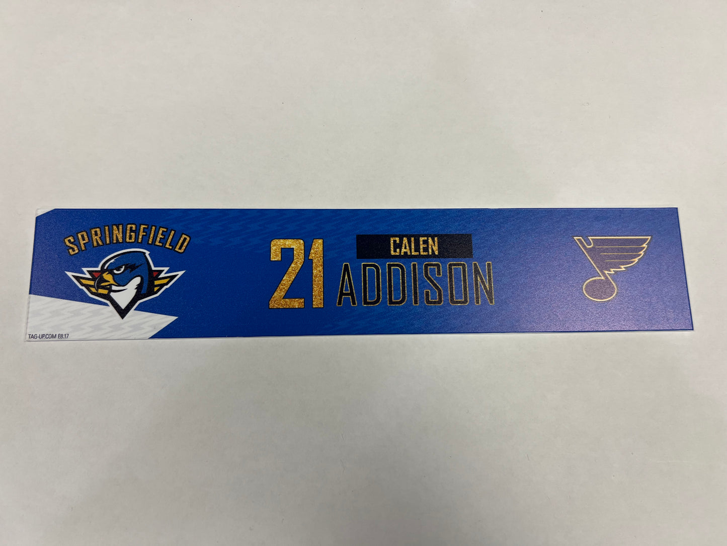 2024-25 T-Birds 3rd Jersey Locker Nameplates (UNSIGNED)