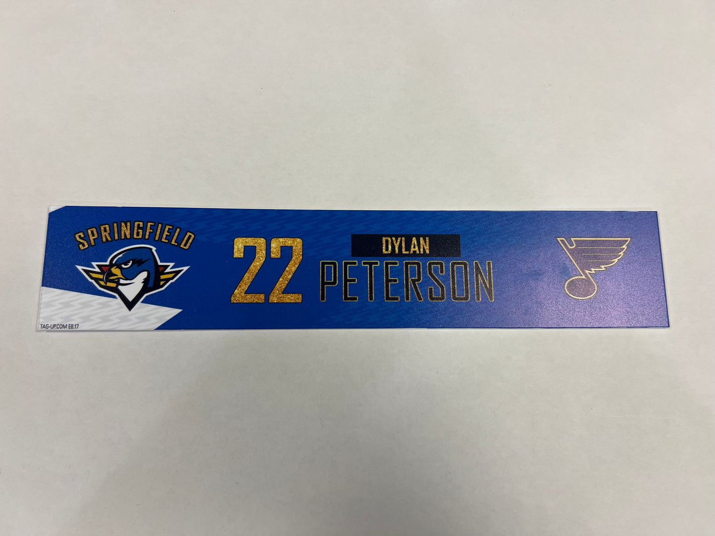 2024-25 T-Birds 3rd Jersey Locker Nameplates (UNSIGNED)