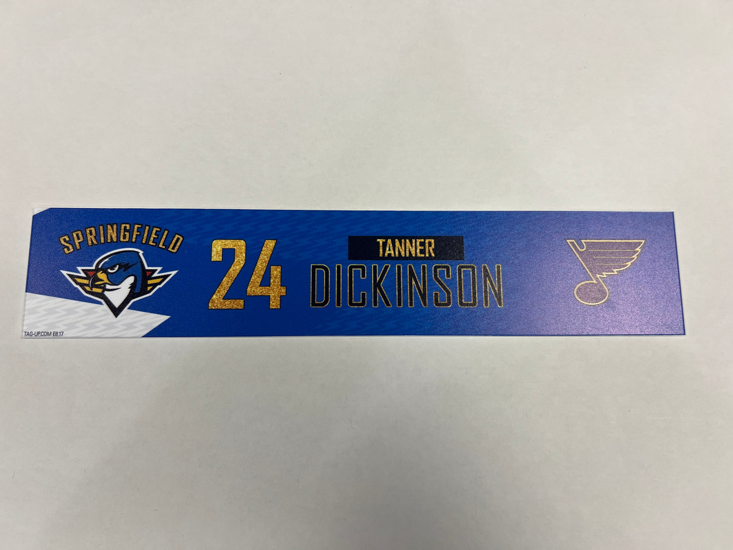2024-25 T-Birds 3rd Jersey Locker Nameplates (UNSIGNED)