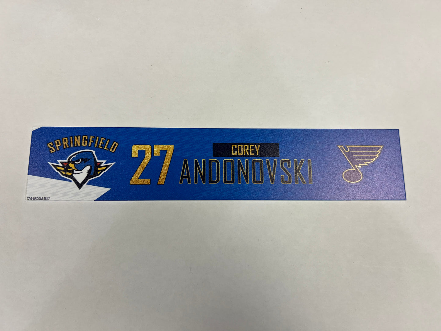 2024-25 T-Birds 3rd Jersey Locker Nameplates (UNSIGNED)