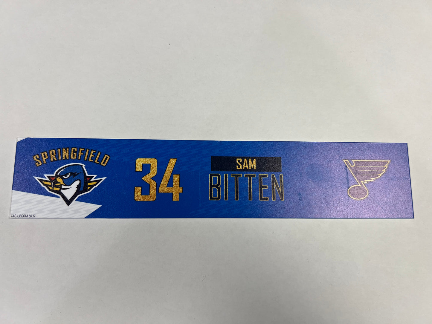 2024-25 T-Birds 3rd Jersey Locker Nameplates (UNSIGNED)