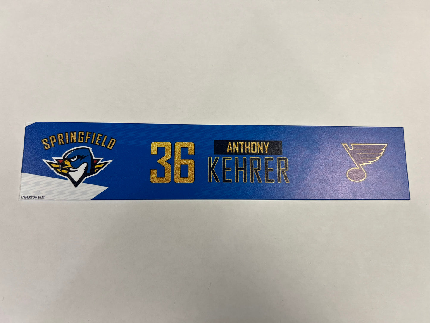 2024-25 T-Birds 3rd Jersey Locker Nameplates (UNSIGNED)