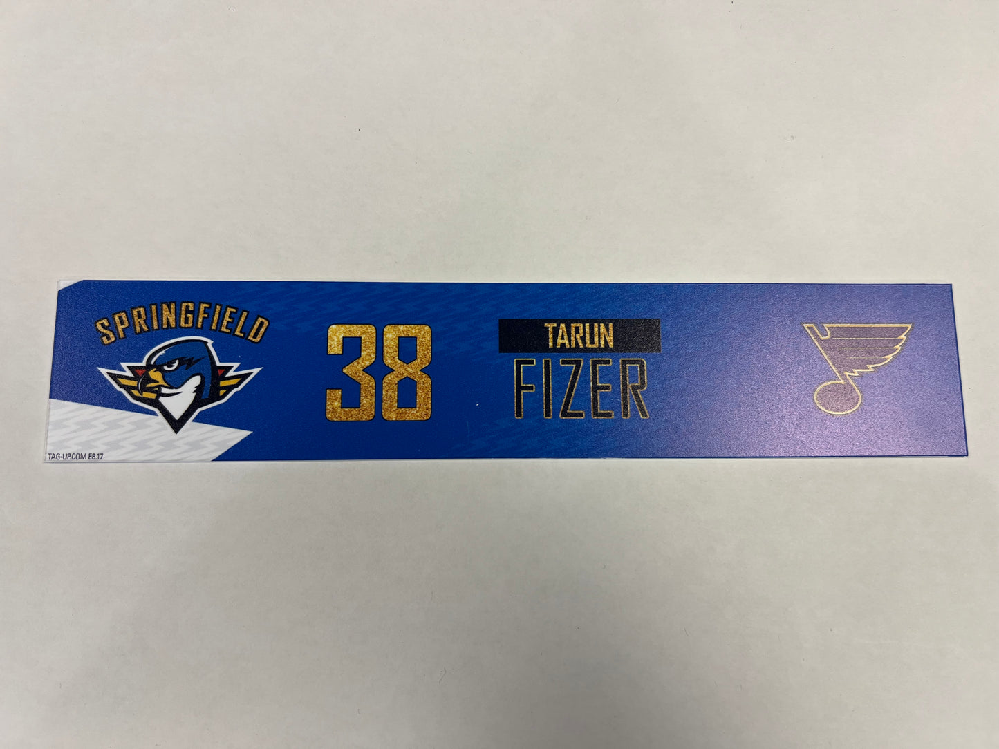 2024-25 T-Birds 3rd Jersey Locker Nameplates (UNSIGNED)