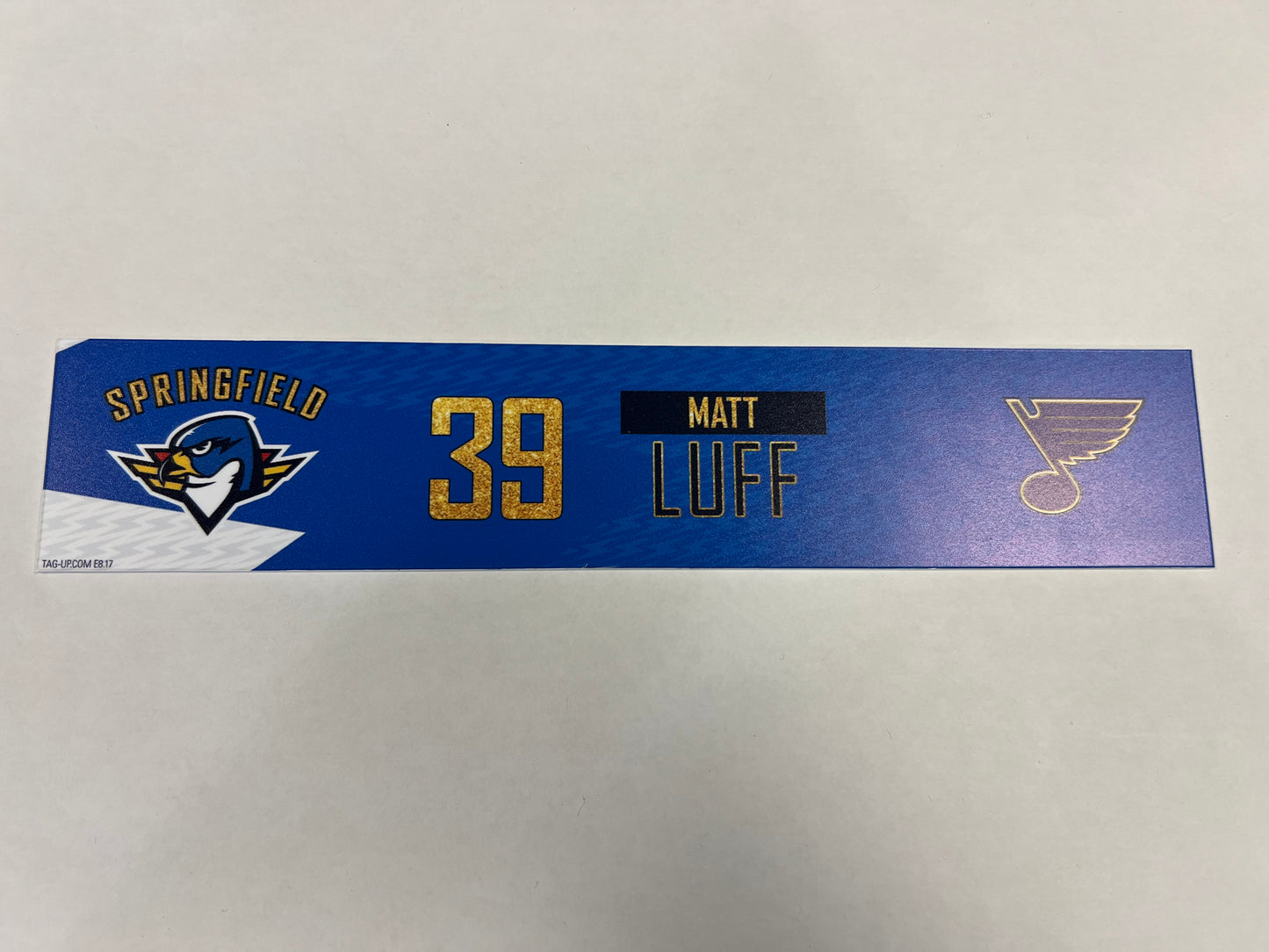 2024-25 T-Birds 3rd Jersey Locker Nameplates (UNSIGNED)