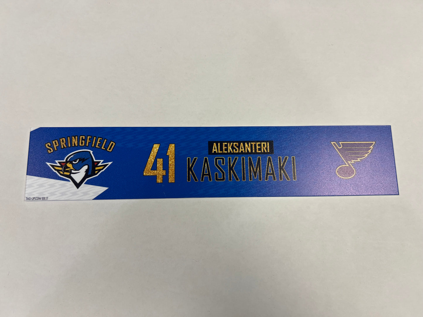 2024-25 T-Birds 3rd Jersey Locker Nameplates (UNSIGNED)