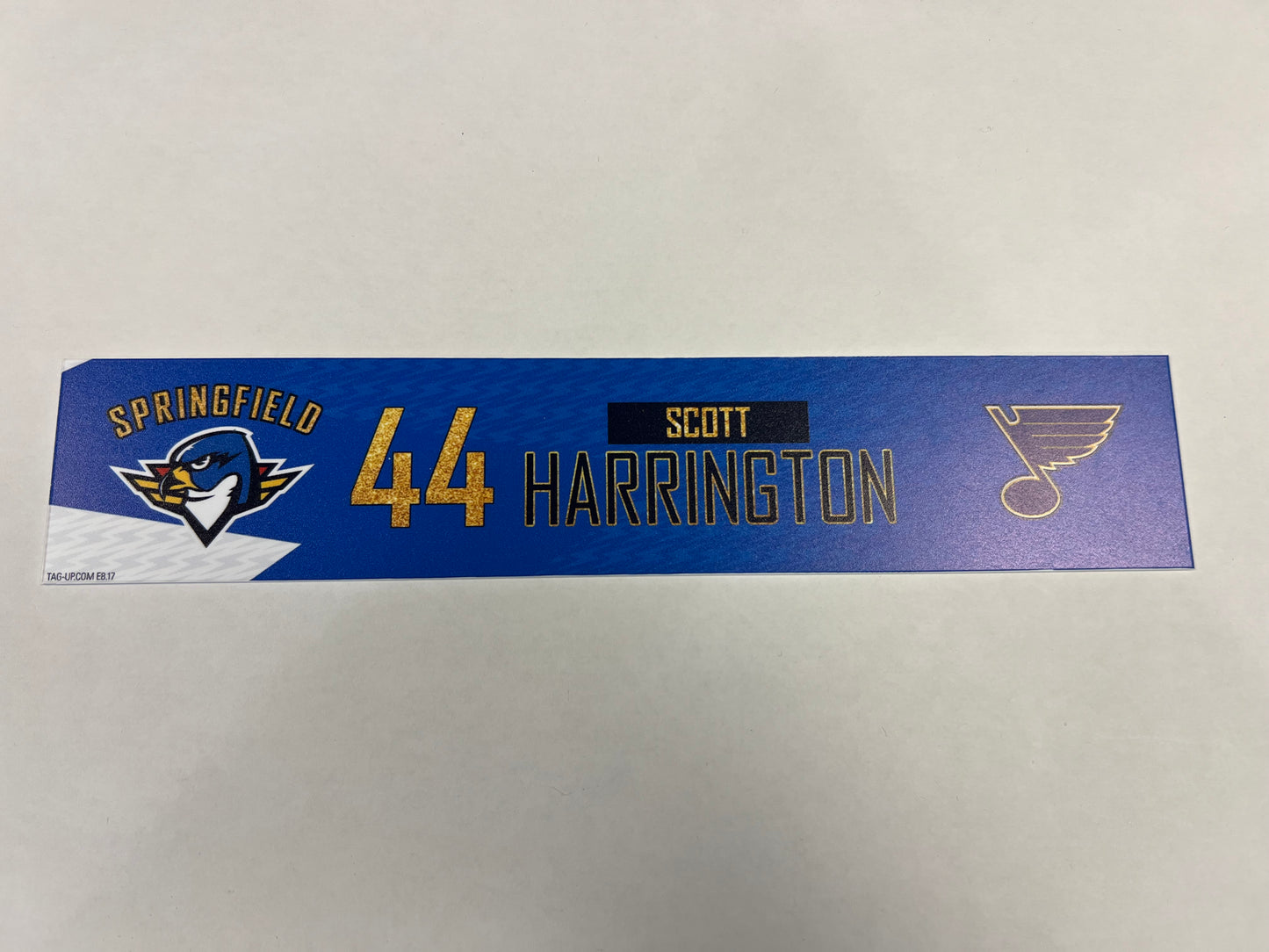 2024-25 T-Birds 3rd Jersey Locker Nameplates (UNSIGNED)