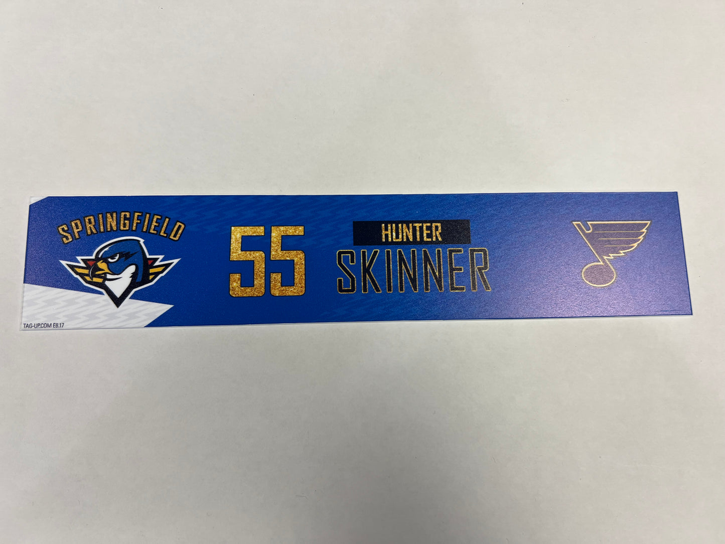 2024-25 T-Birds 3rd Jersey Locker Nameplates (UNSIGNED)