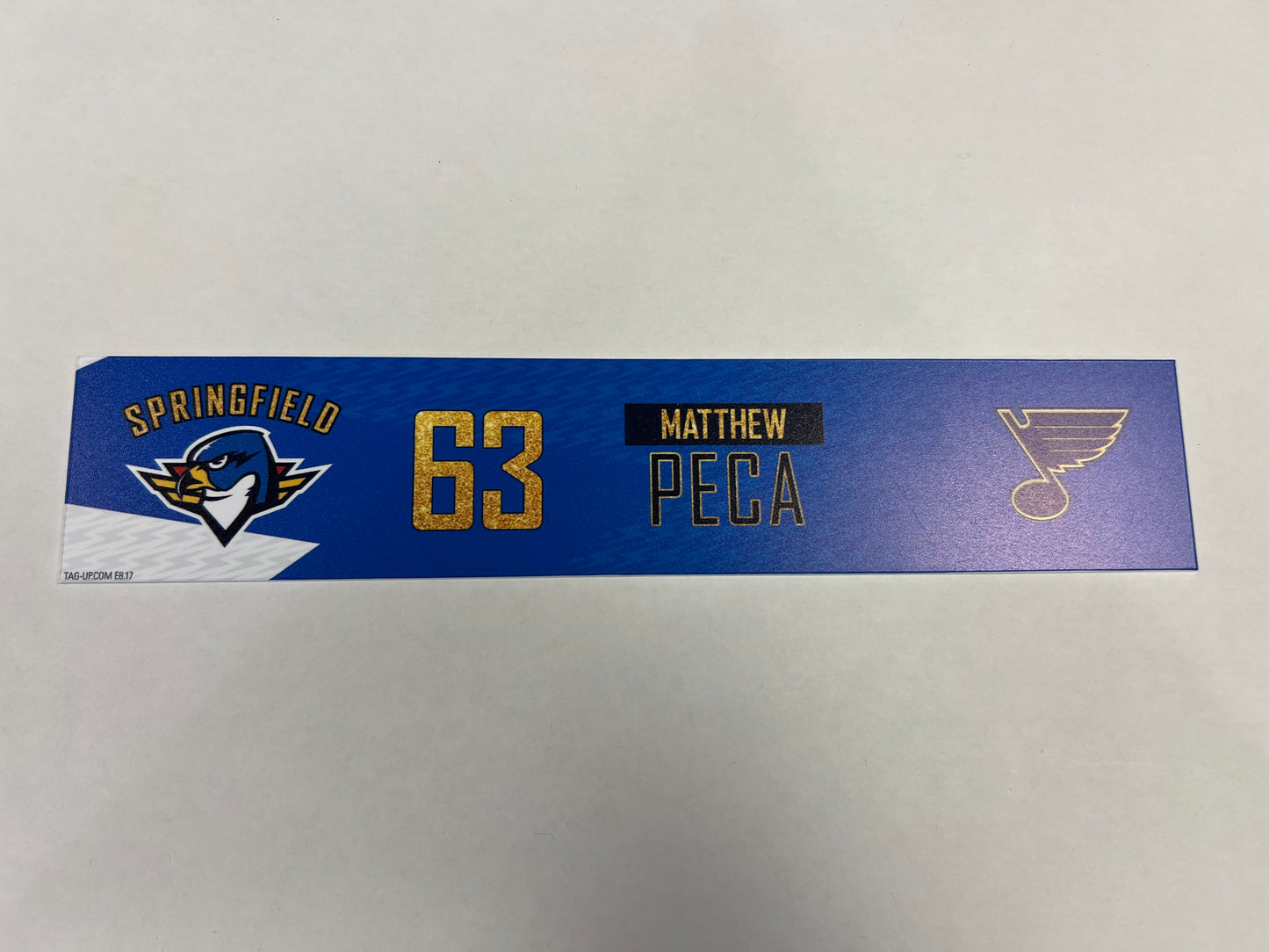 2024-25 T-Birds 3rd Jersey Locker Nameplates (UNSIGNED)