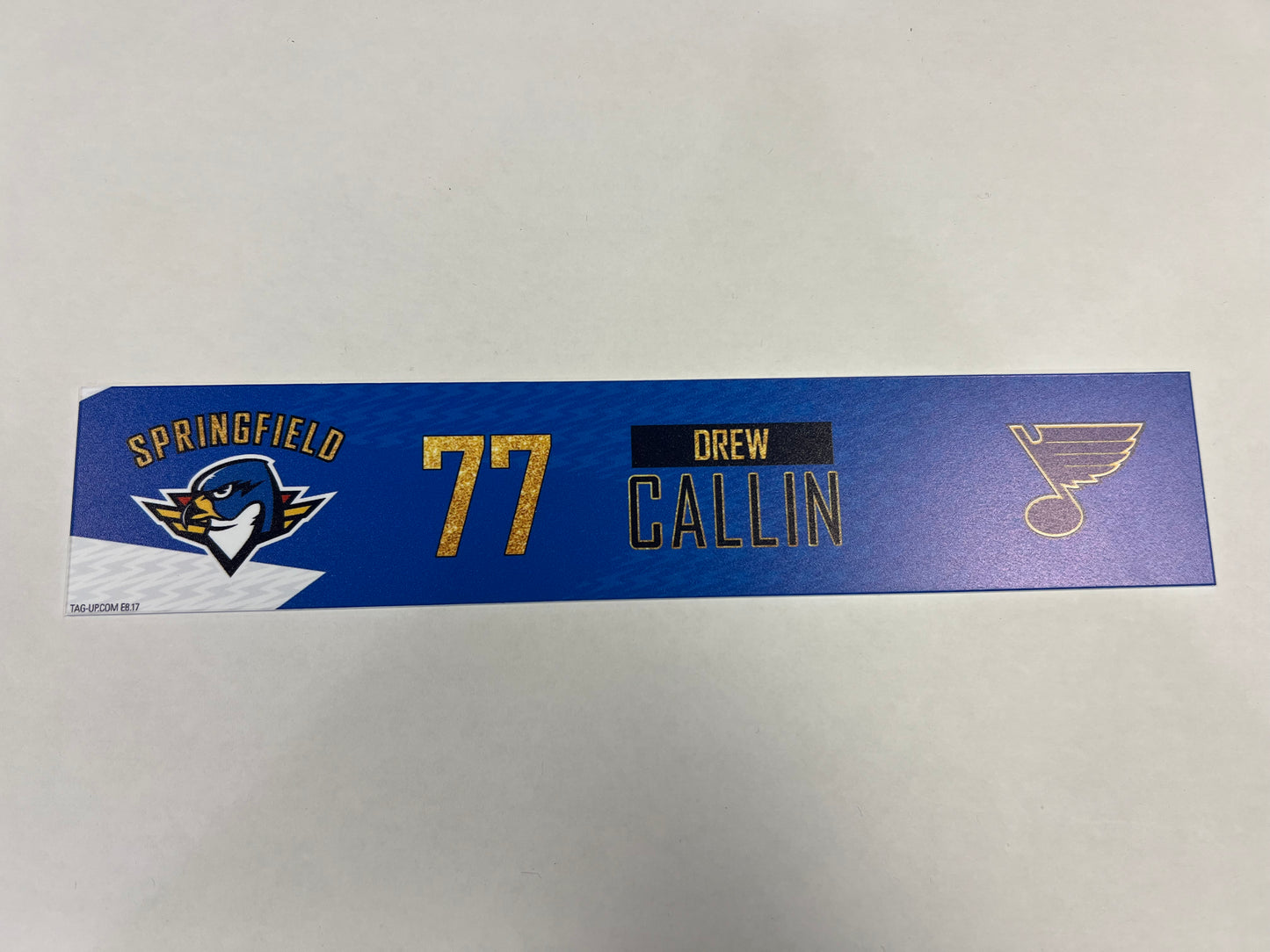 2024-25 T-Birds 3rd Jersey Locker Nameplates (UNSIGNED)