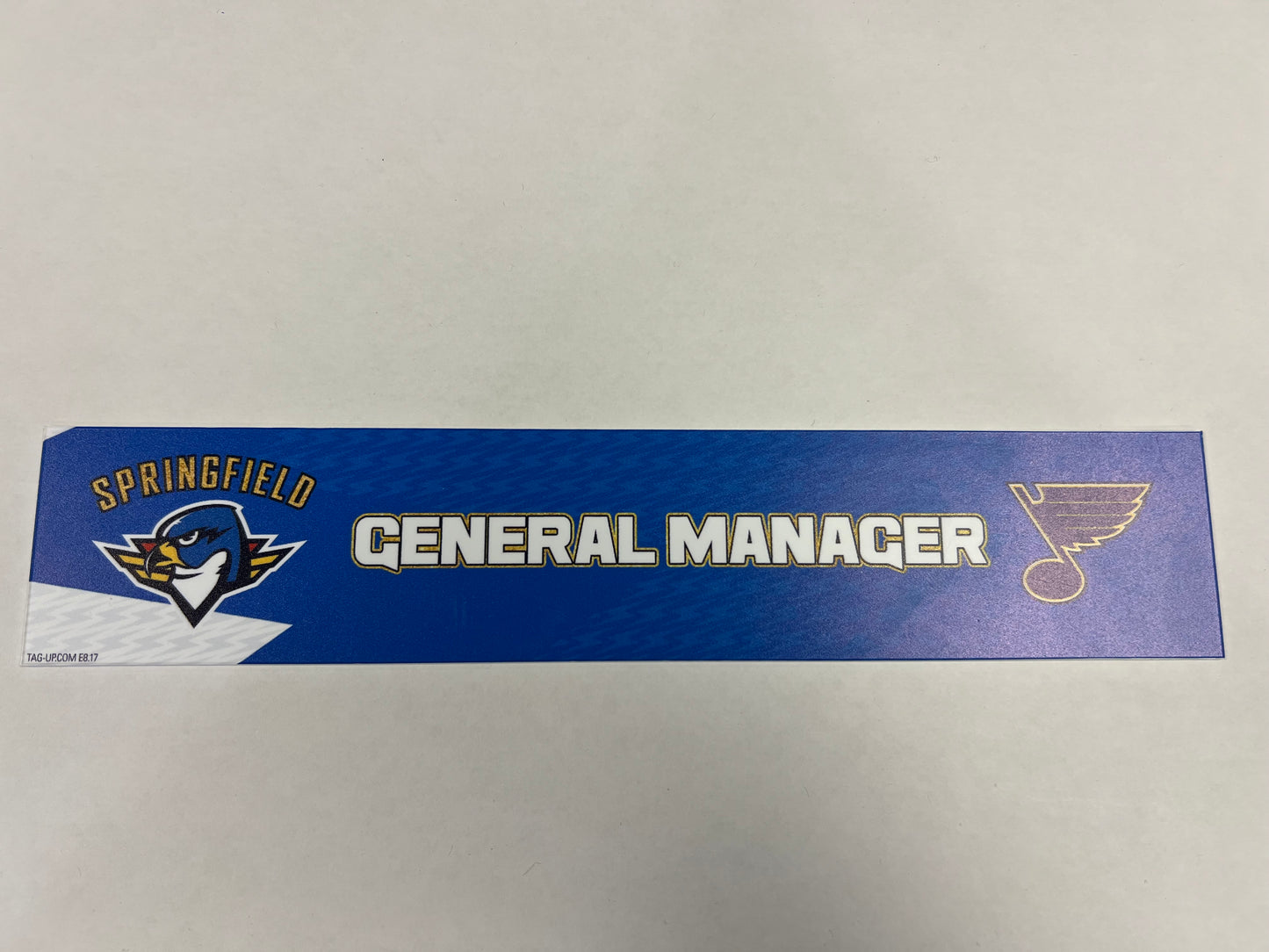 2024-25 T-Birds 3rd Jersey Locker Nameplates (UNSIGNED)