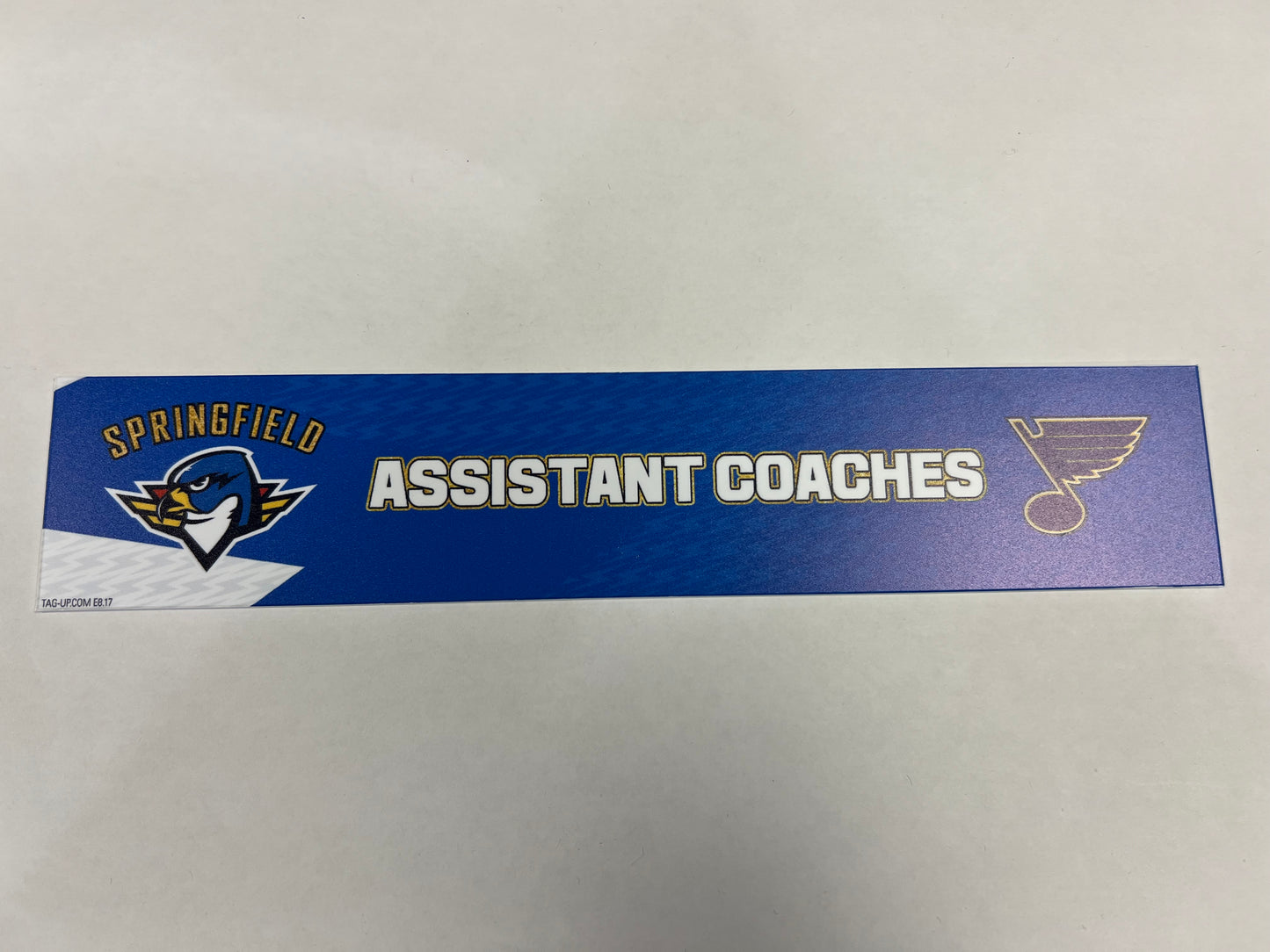 2024-25 T-Birds 3rd Jersey Locker Nameplates (UNSIGNED)