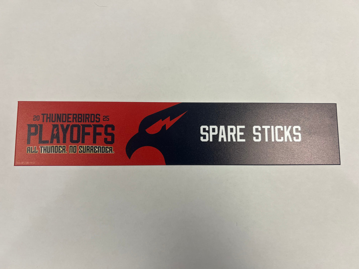 2024-25 T-Birds Playoff Locker Nameplates (UNSIGNED)