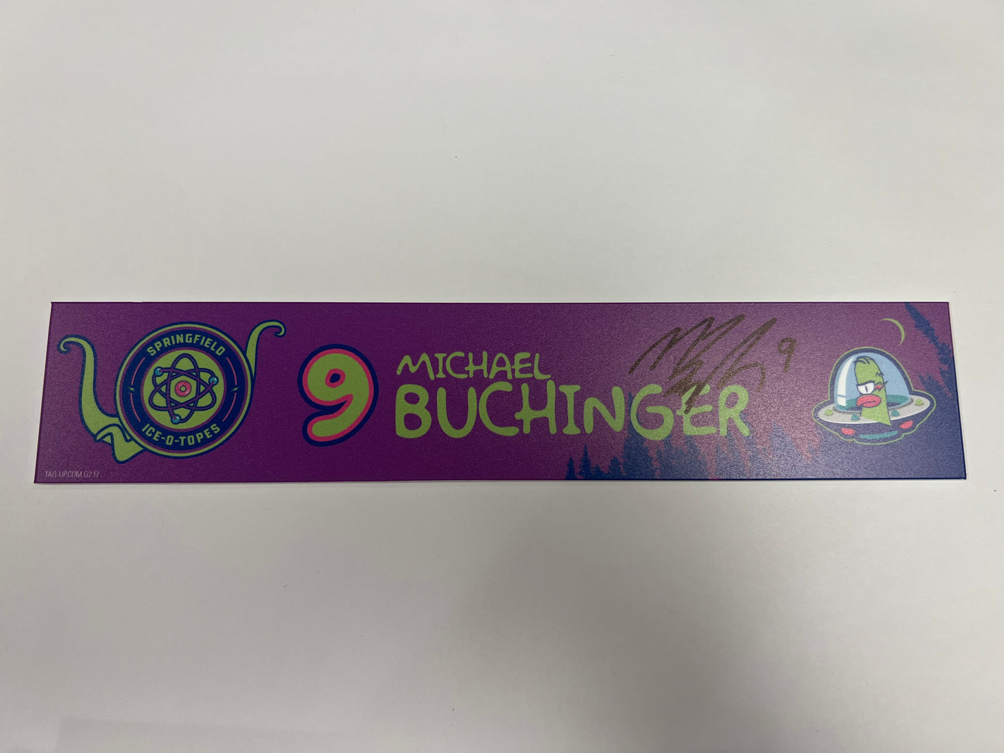 2025-26 Springfield Ice-O-Topes Locker Nameplate