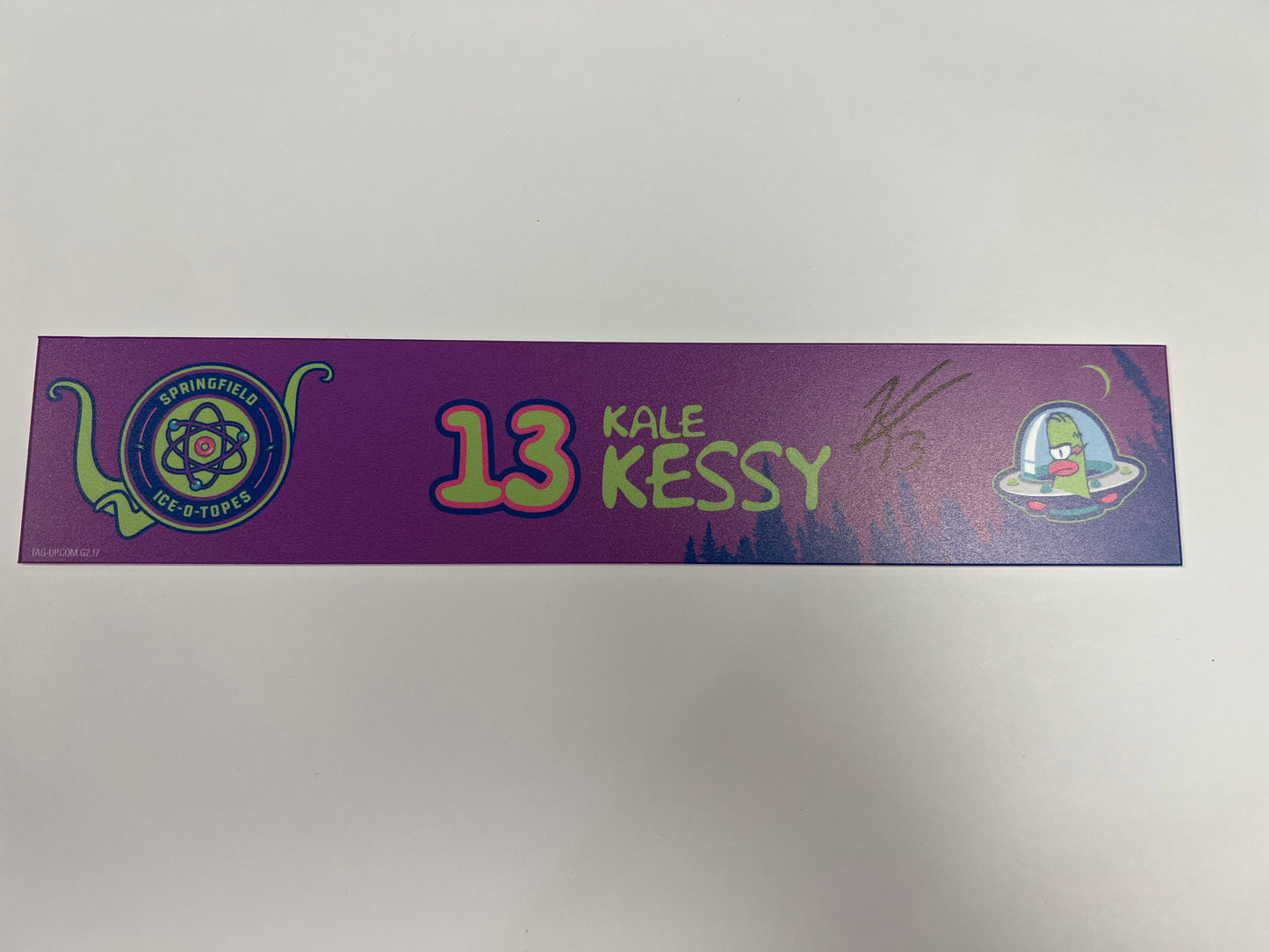 2025-26 Springfield Ice-O-Topes Locker Nameplate