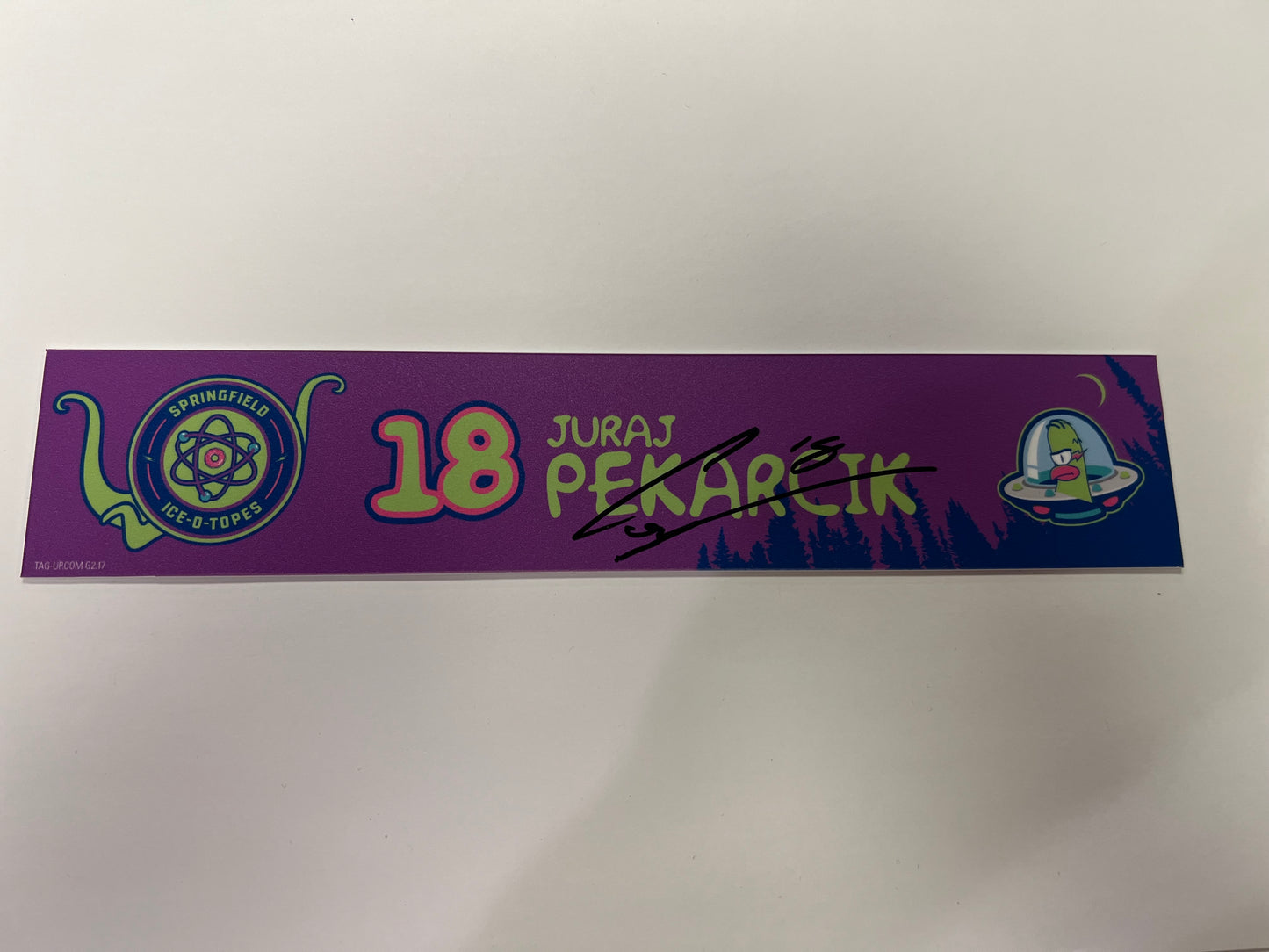 2025-26 Springfield Ice-O-Topes Locker Nameplate