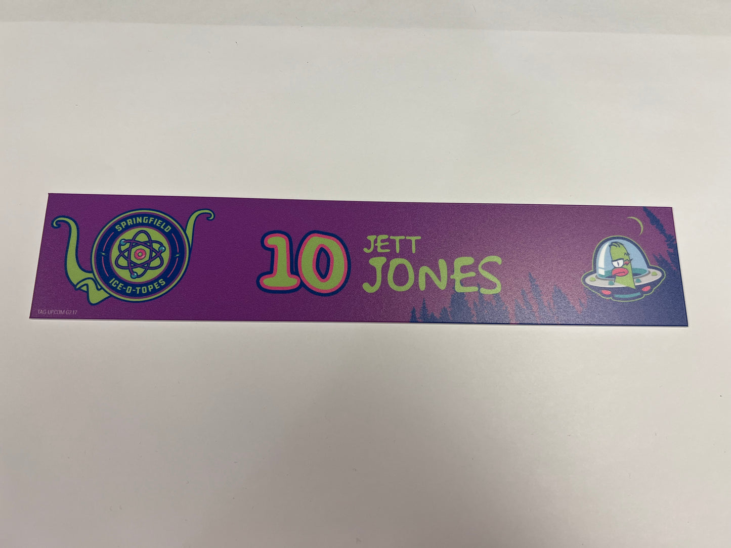 2025-26 Springfield Ice-O-Topes Locker Nameplate
