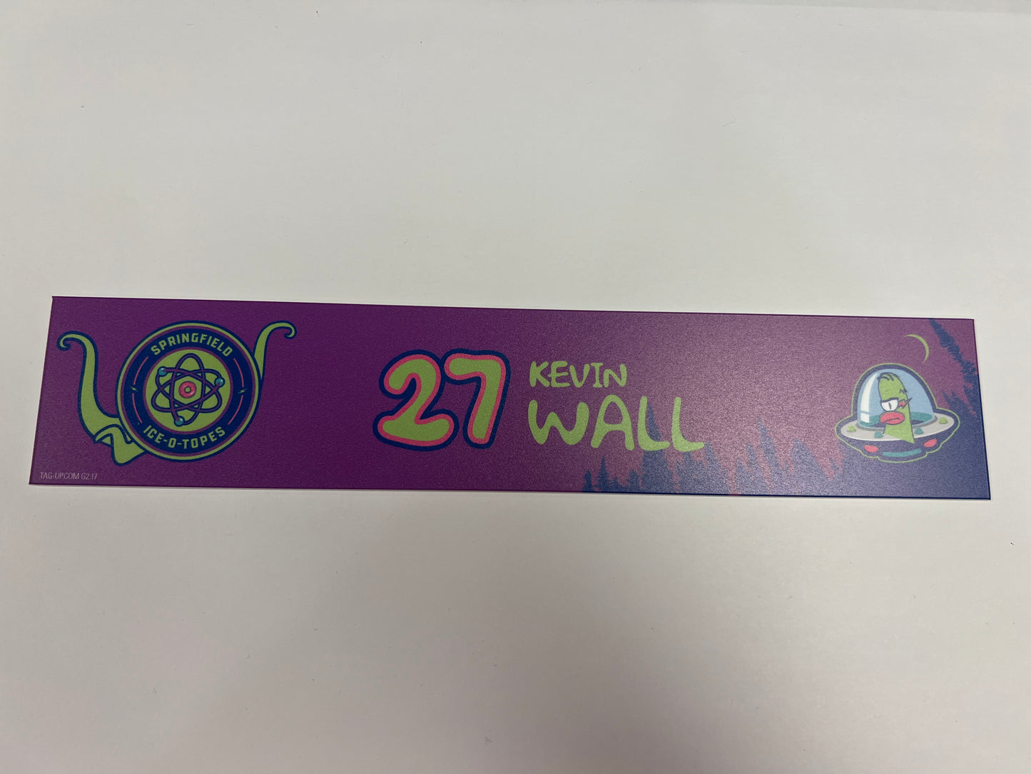 2025-26 Springfield Ice-O-Topes Locker Nameplate
