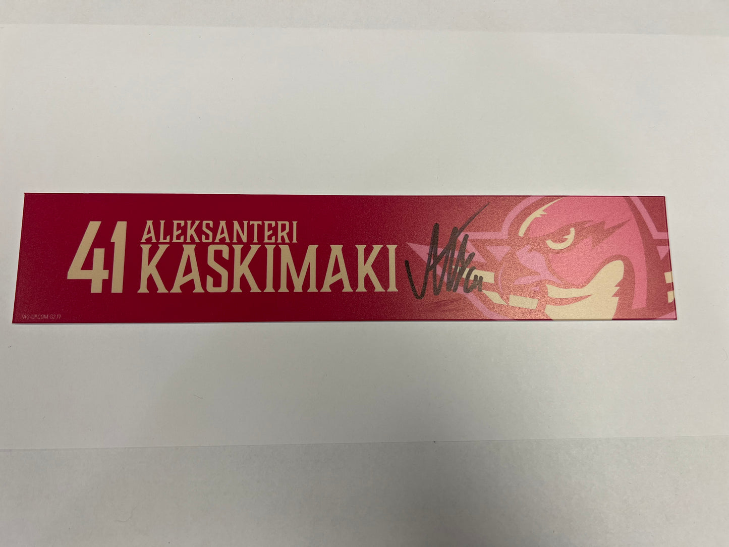 2025-26 Pink in the Rink Locker Nameplate