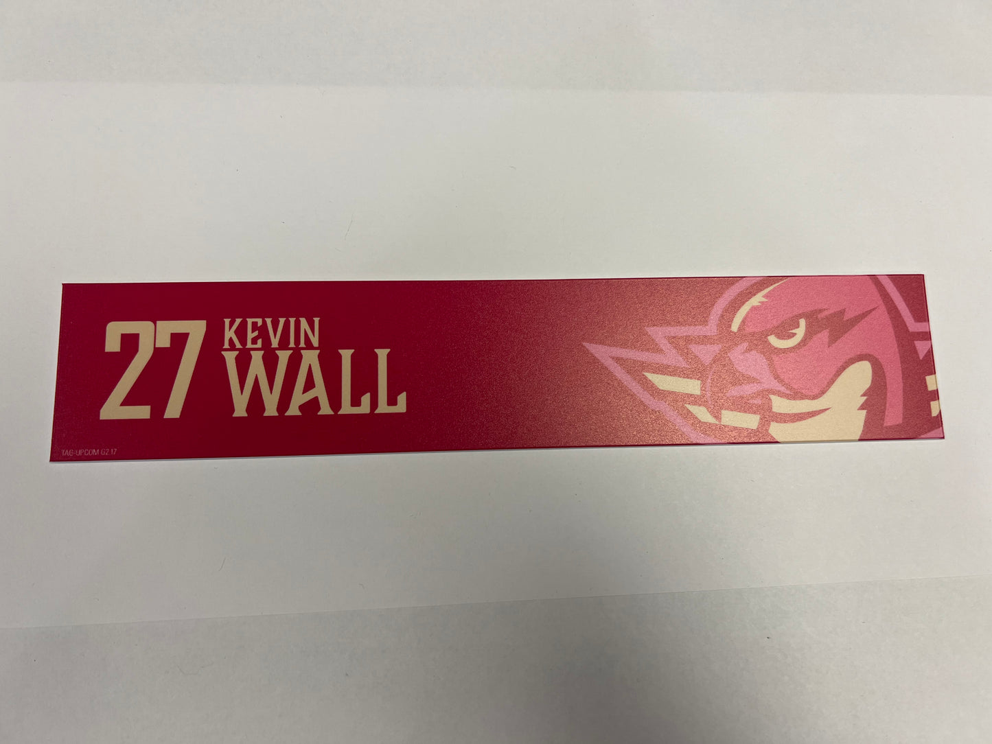 2025-26 Pink in the Rink Locker Nameplate