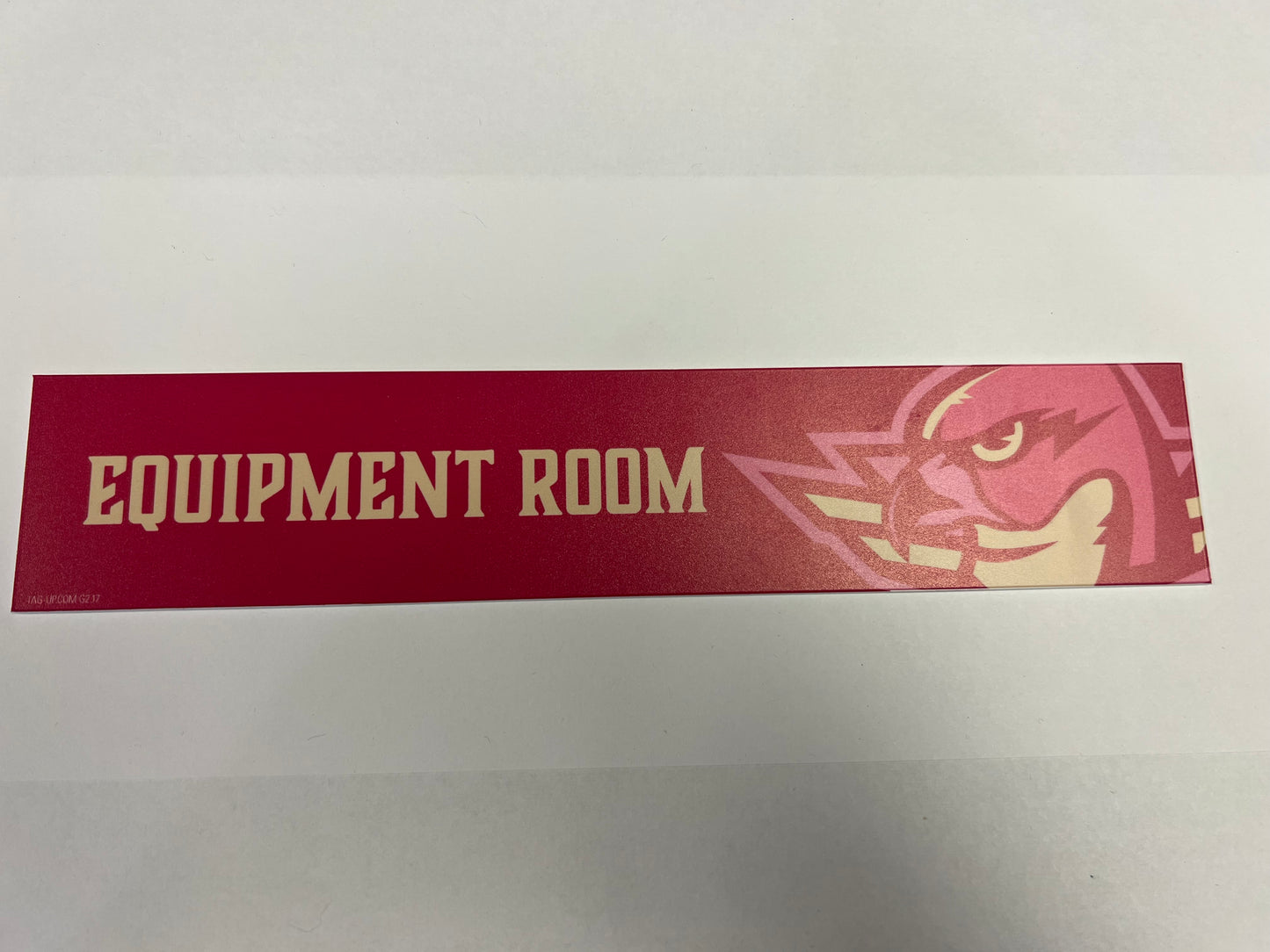 2025-26 Pink in the Rink Locker Nameplate