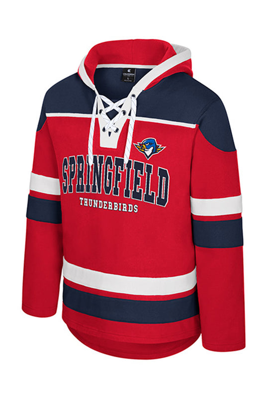 T-Birds Hockey Lace Hoodie - Red