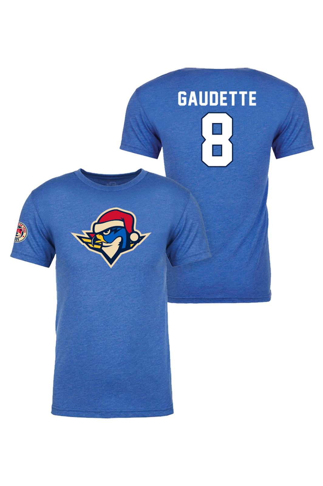 GAUDETTE #8 Santa Boomer Royal Player Tee