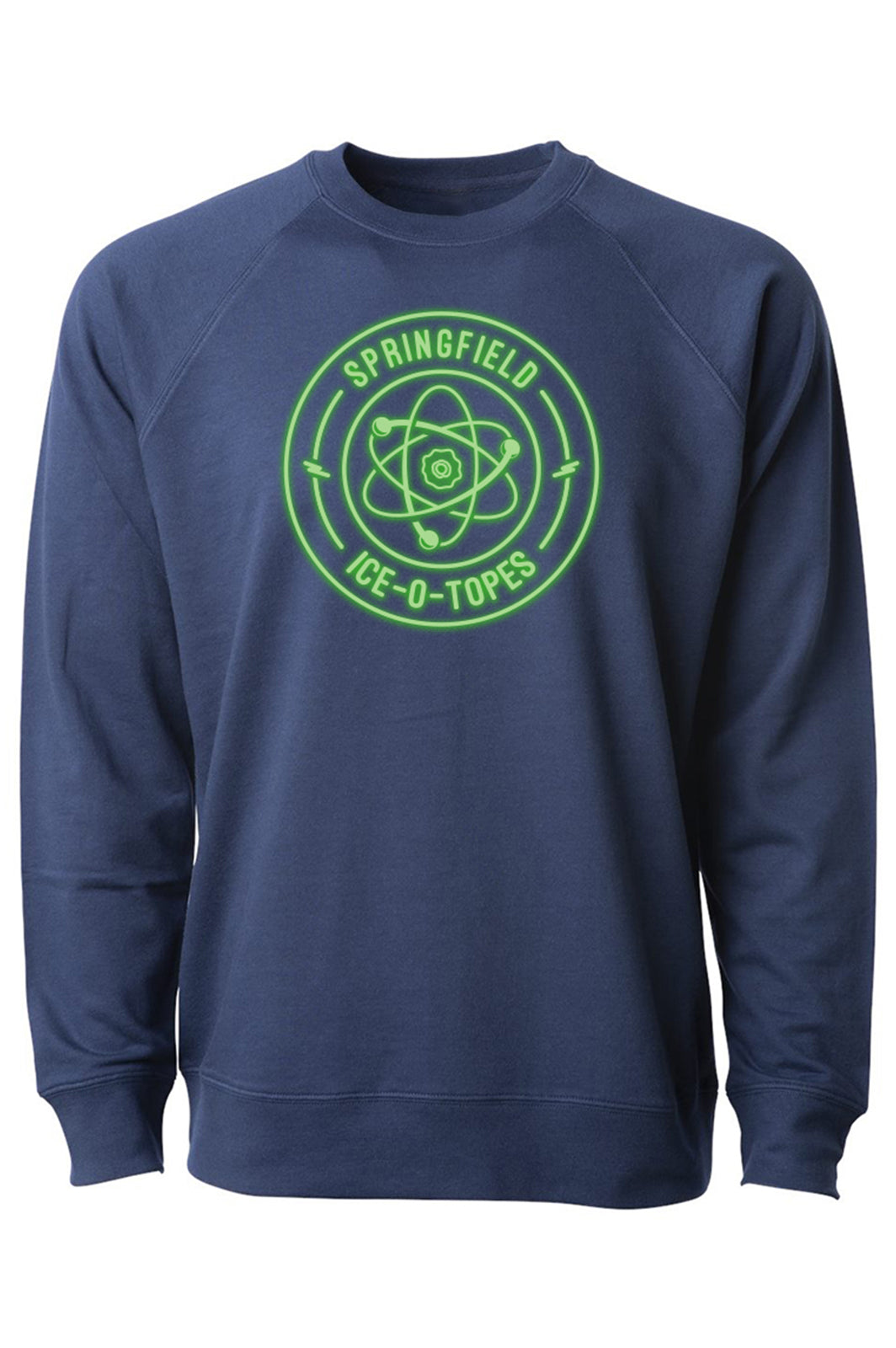 Navy Crewneck - Neon Ice-O-Topes